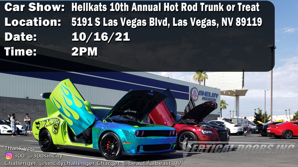 CAR SHOW | 10/16/21 | Hellkats 10th Annual Hot Rod Trunk or Treat | Las Vegas, Nevada | @300sincity Challenger: @sincitychallenger Charger: @beautifulbeast_17