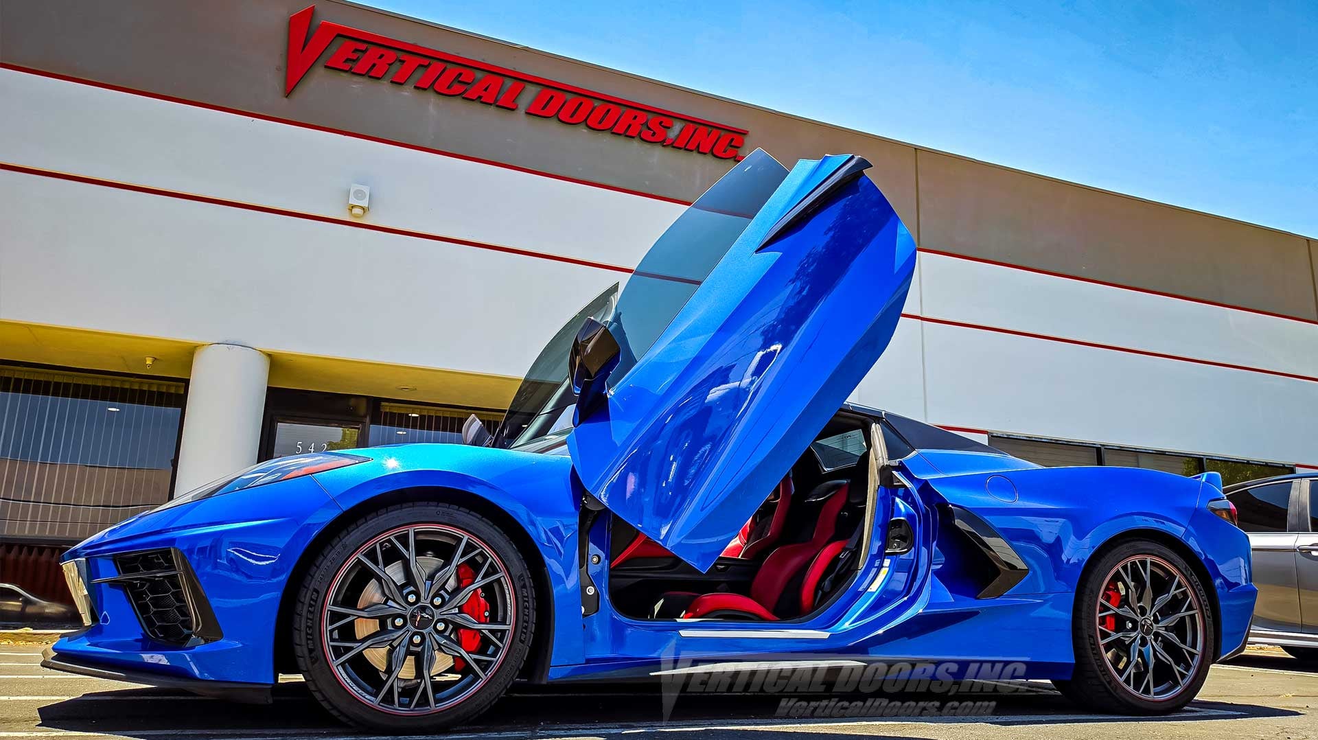 Chevrolet Corvette C8 Vertical Door Conversion Kit VDCCHEVYCORC820 installed by Vertical Doors, Inc. 6526