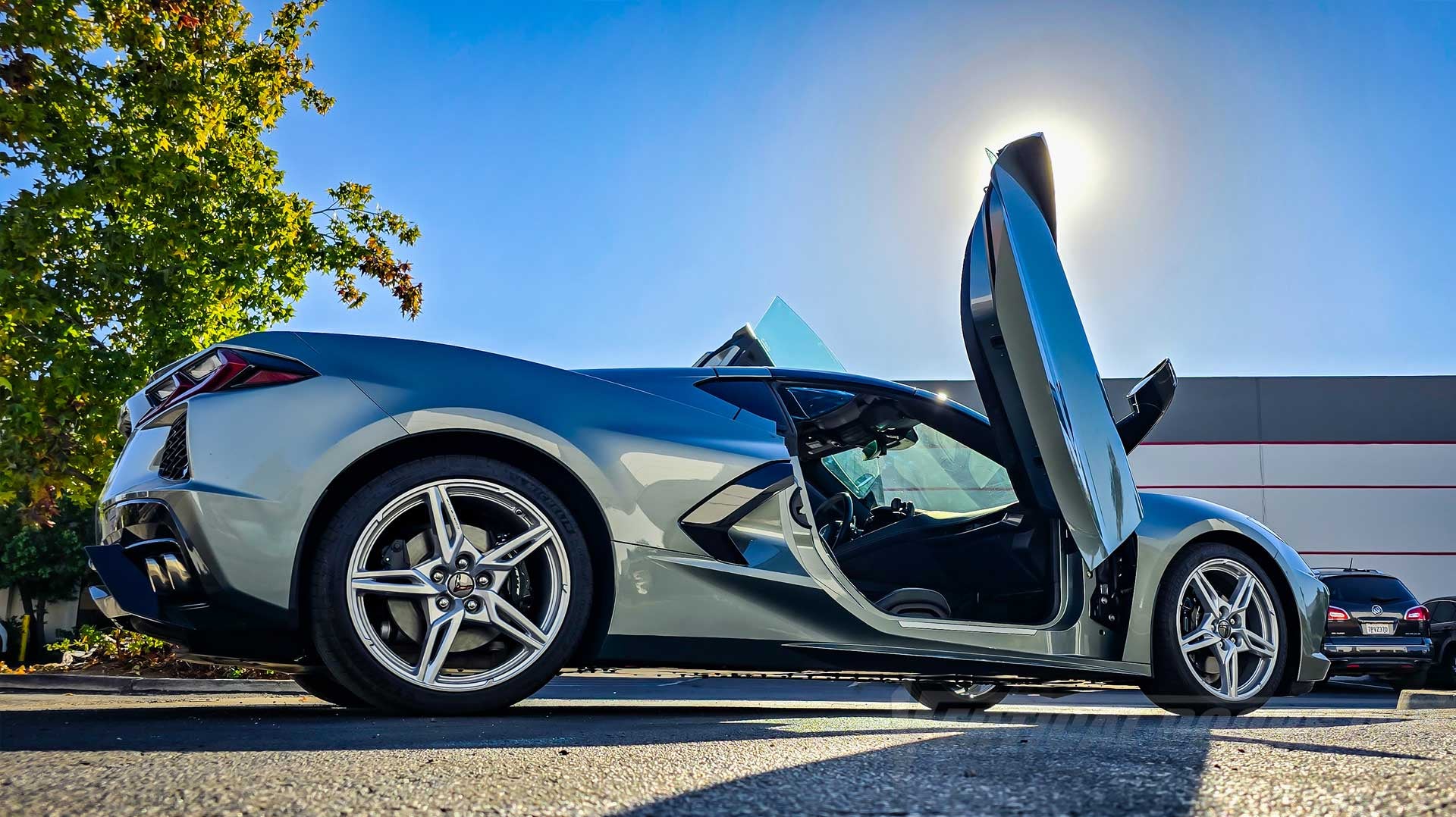 @paramorerobert Chevrolet Corvette C8 from California just got vertical lambo door conversion kit installed by Vertical Doors, Inc.