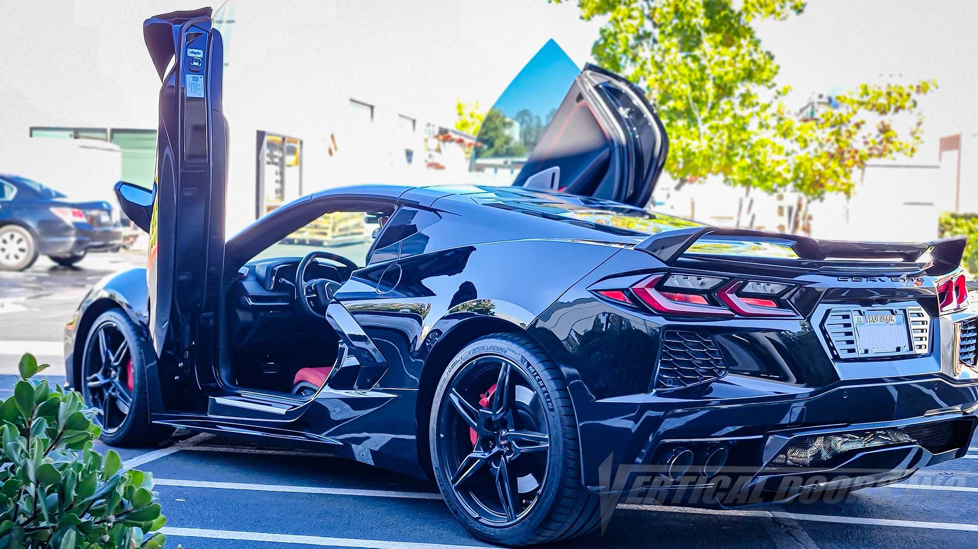 Chevrolet Corvette C8 Vertical Lambo Doors Conversion kit by Vertical Doors, Inc. installed 11/2023