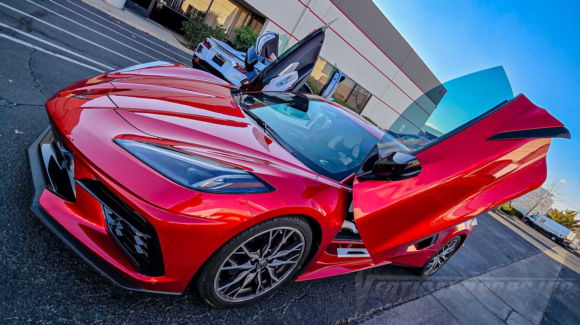 Trust Vertical Doors, Inc., the premier provider of vertical door systems, to transform your Chevrolet Corvette C8 with a stunning installation. 11725
