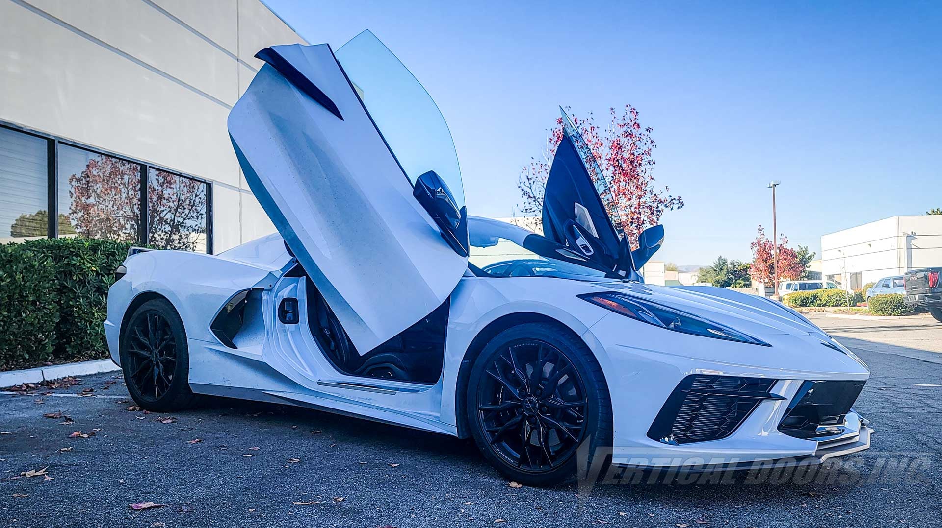 Chevrolet Corvette C8 Lambo Door Conversion Kit, Vertical Doors Inc., VDCCHEVYCORC820, Chevy, vette, c8, lambo doors, vertical doors, scissor doors, door conversion, scissor doors, butterfly doors, wing doors