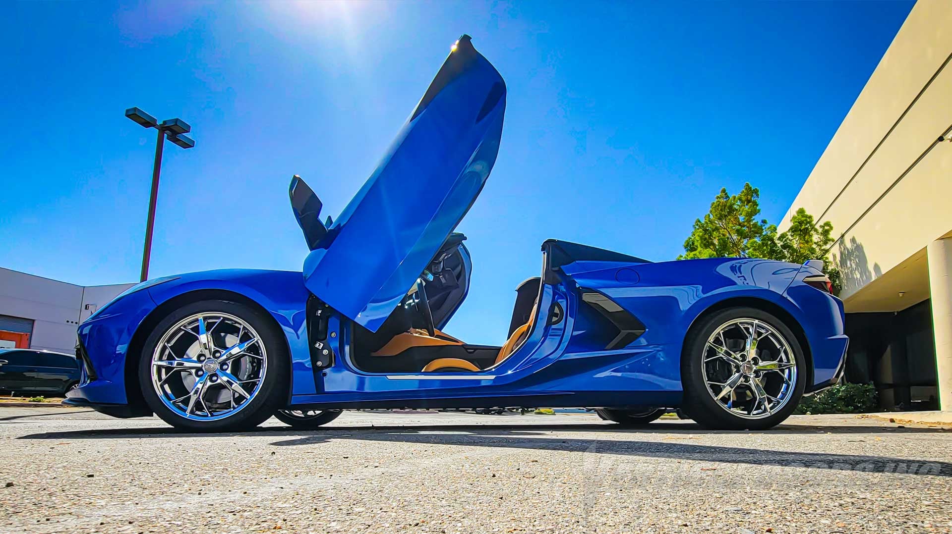 Lambo Door Kit Installed on a Corvette C8 by Vertical Doors Inc. in Lake Elsinore, CA. VDCCHEVYCORC820 722
