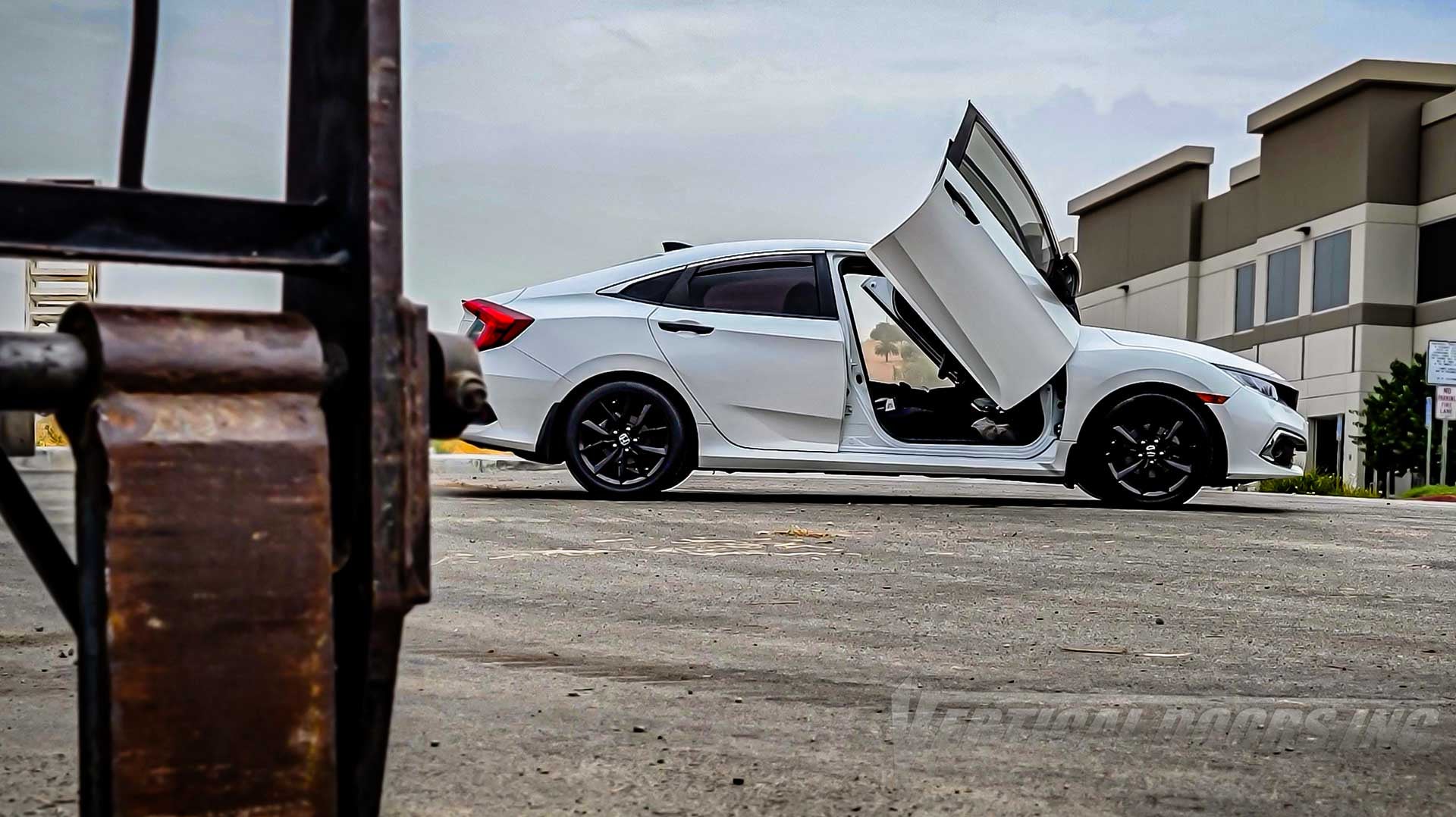 Honda Civic 10th Gen from CA featuring Vertical Lambo Doors Conversion kit by Vertical Doors Inc.