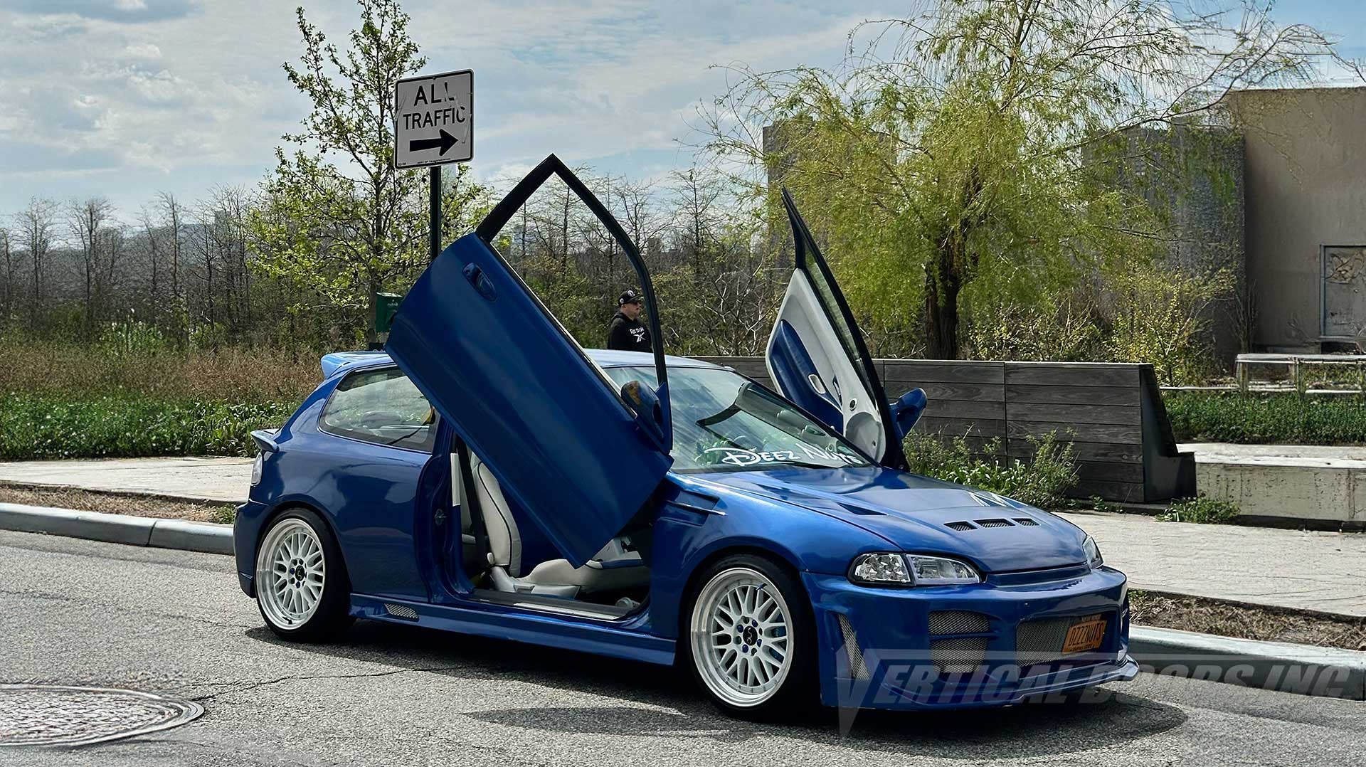 Check out @esco289 Honda Civic Hatchback from New York with Lambo Doors Kit by Vertical Doors, Inc.