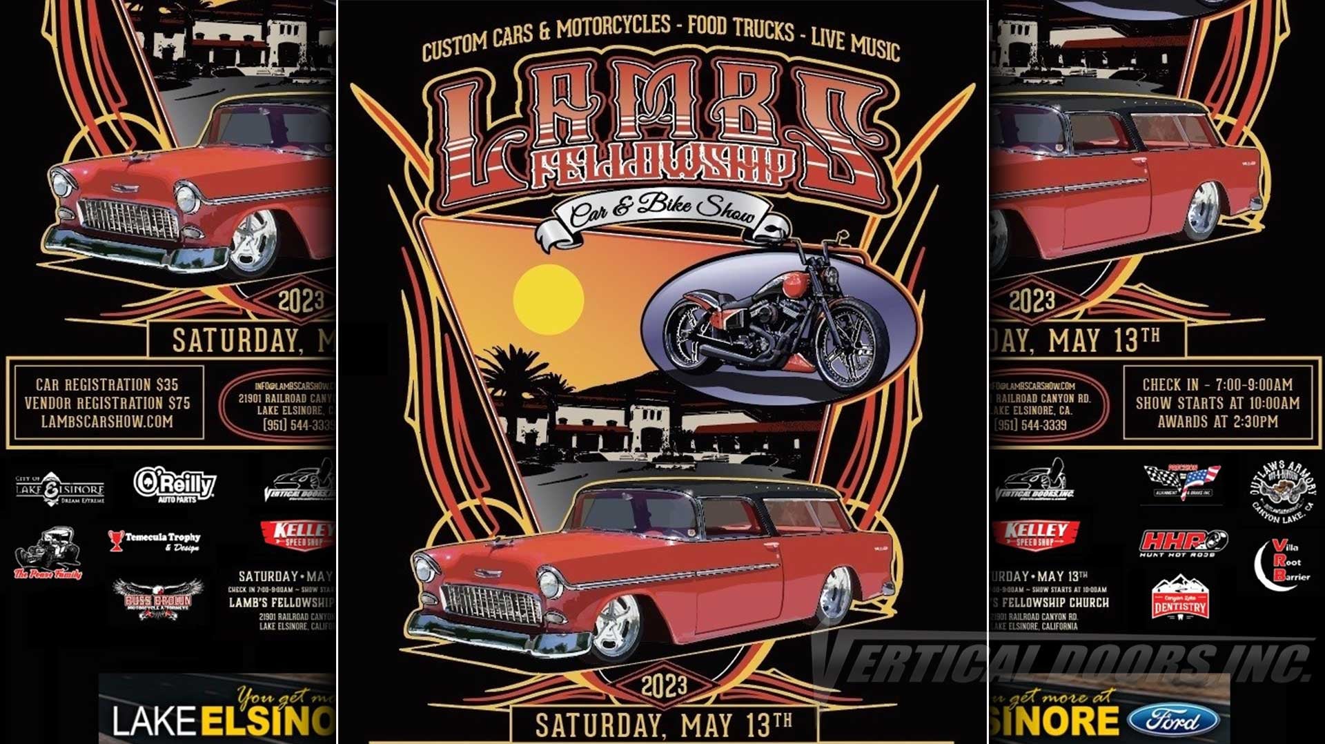 Car Show | 5/13/23 | Lake Elsinore, CA | Lambs Car and Bike Show | Come and have some fun with us, it will be a great show.