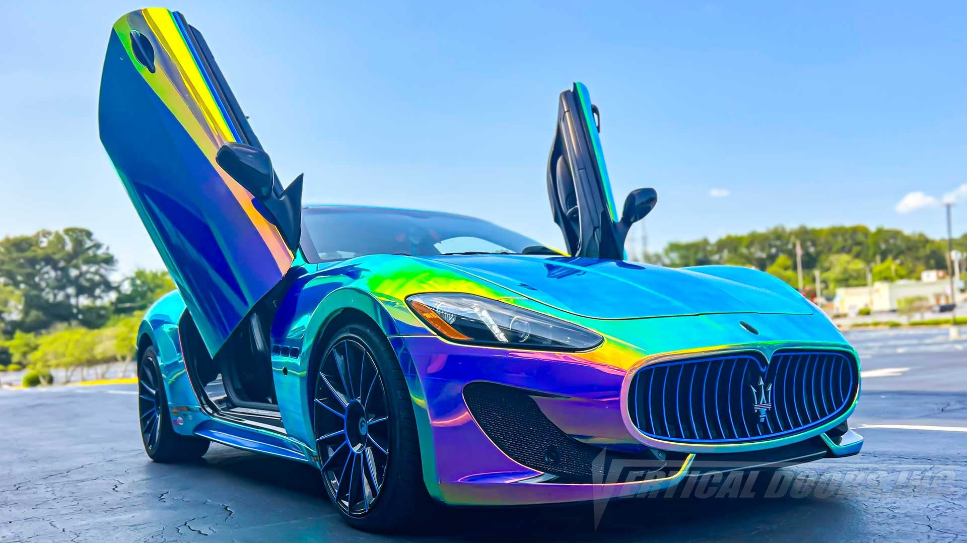 Installer | Mad Creations ATL | Atlanta, GA | Maserati GranTurismo featuring Vertical Lambo Doors Conversion Kit by Vertical Doors, Inc.