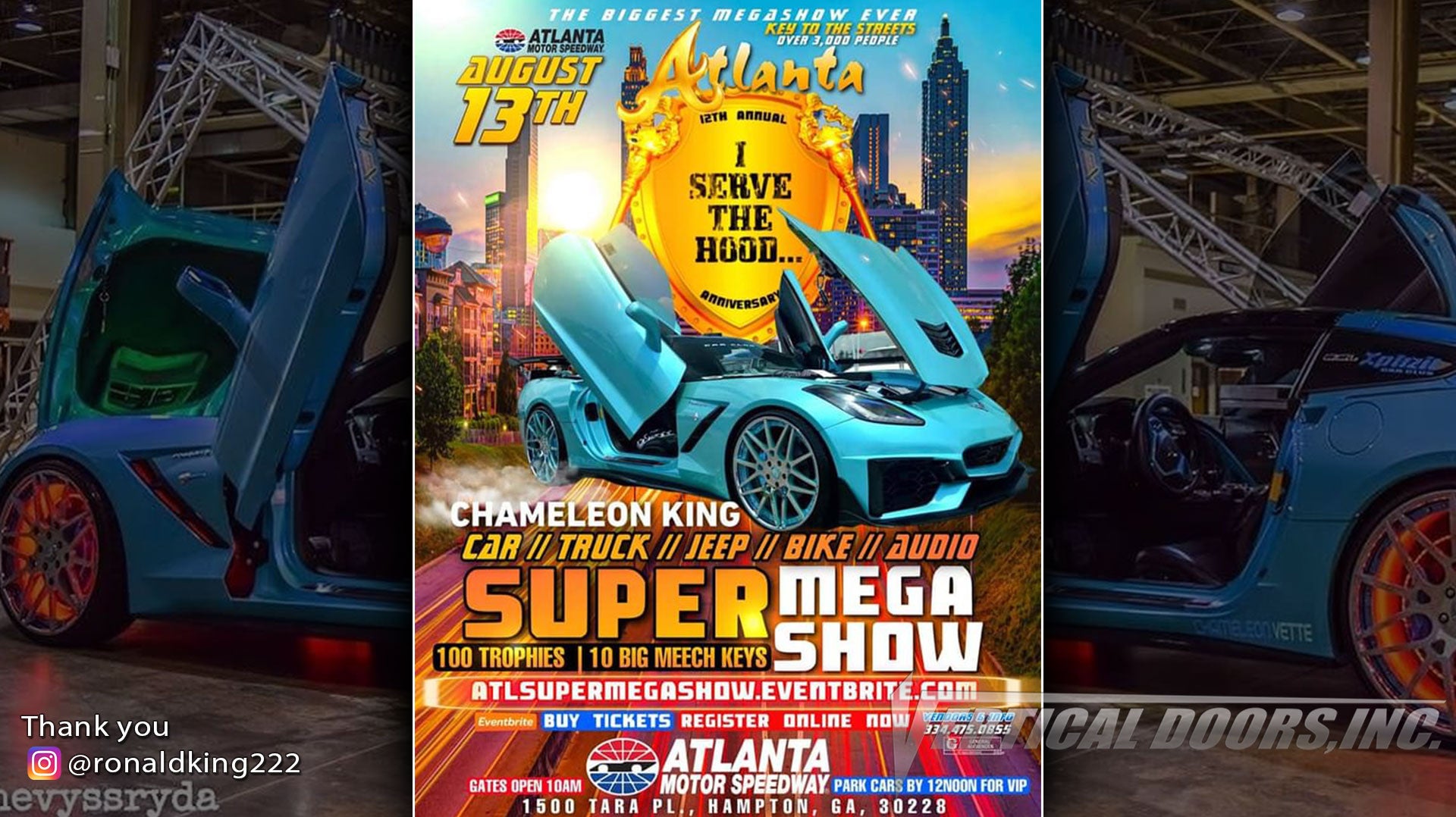 Car Show | 8/13/22 | GA | @atlantamotorspeedway Atlanta Super Mega show | @ronaldking222 Chevrolet Corvette C7