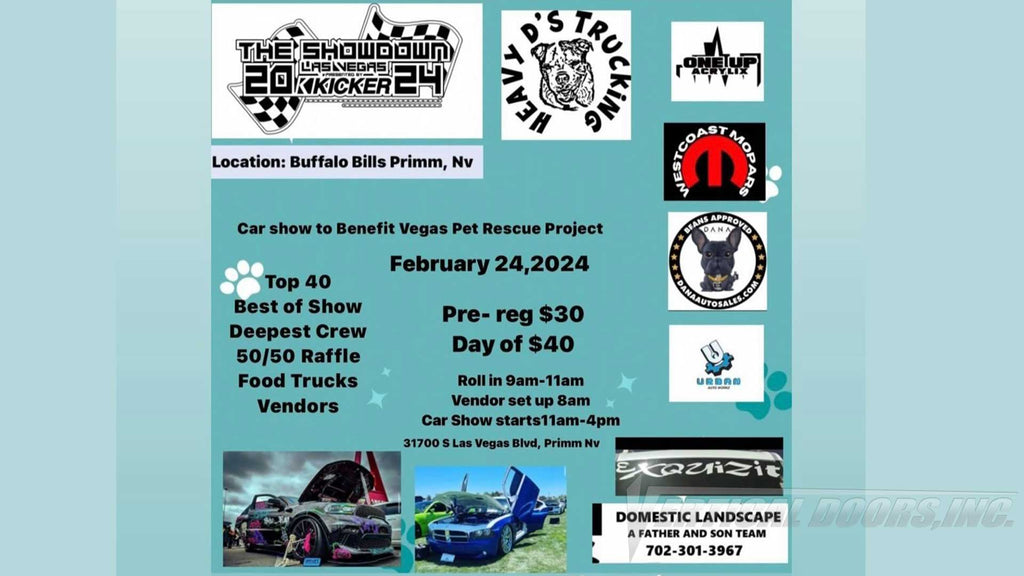 Car Show | 2/24/2024 | Las Vegas, NV | The Showdown Las Vegas| Come and check out @mishiross Dodge Charger and @sho_rango Dodge Durango with Vertical Lambo Doors by Vertical Doors, Inc.