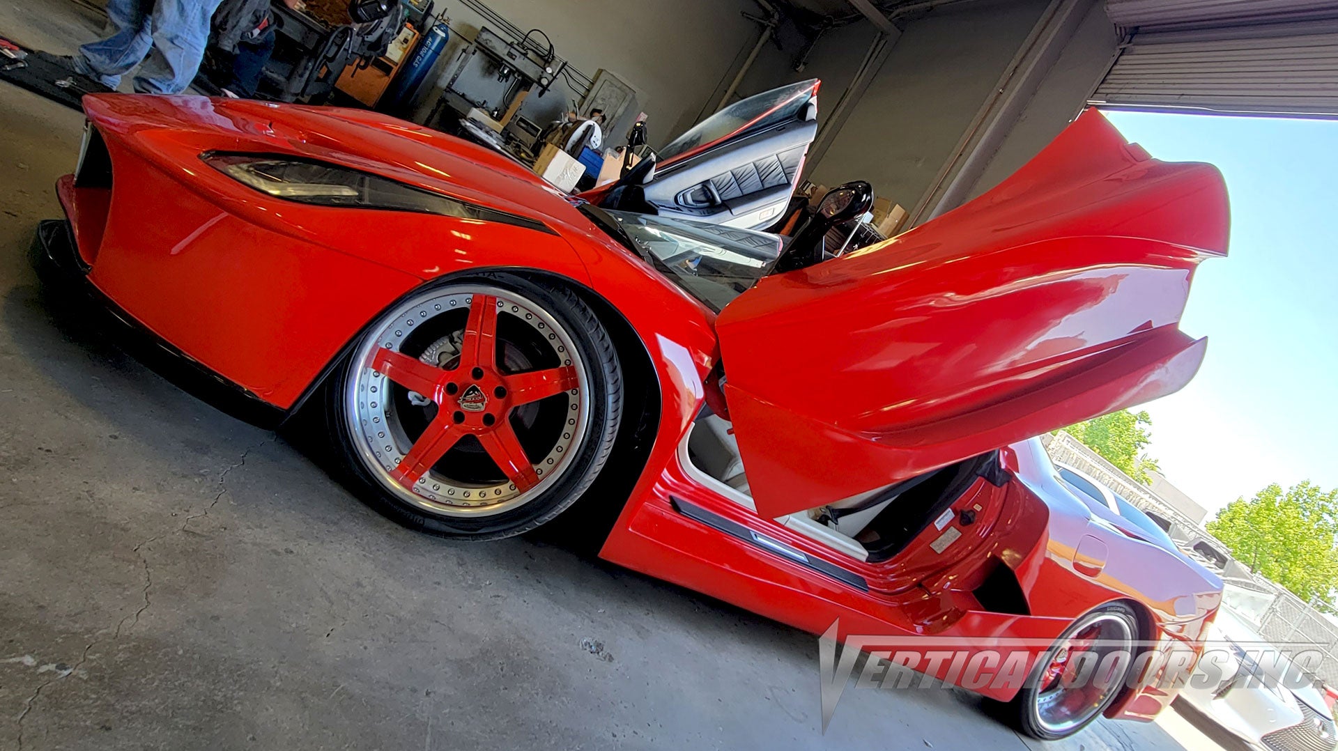 Acura NSX featuring Vertical Lambo Doors Conversion Kit by Vertical Doors, Inc. and body kit by Santarsiero Concepts.