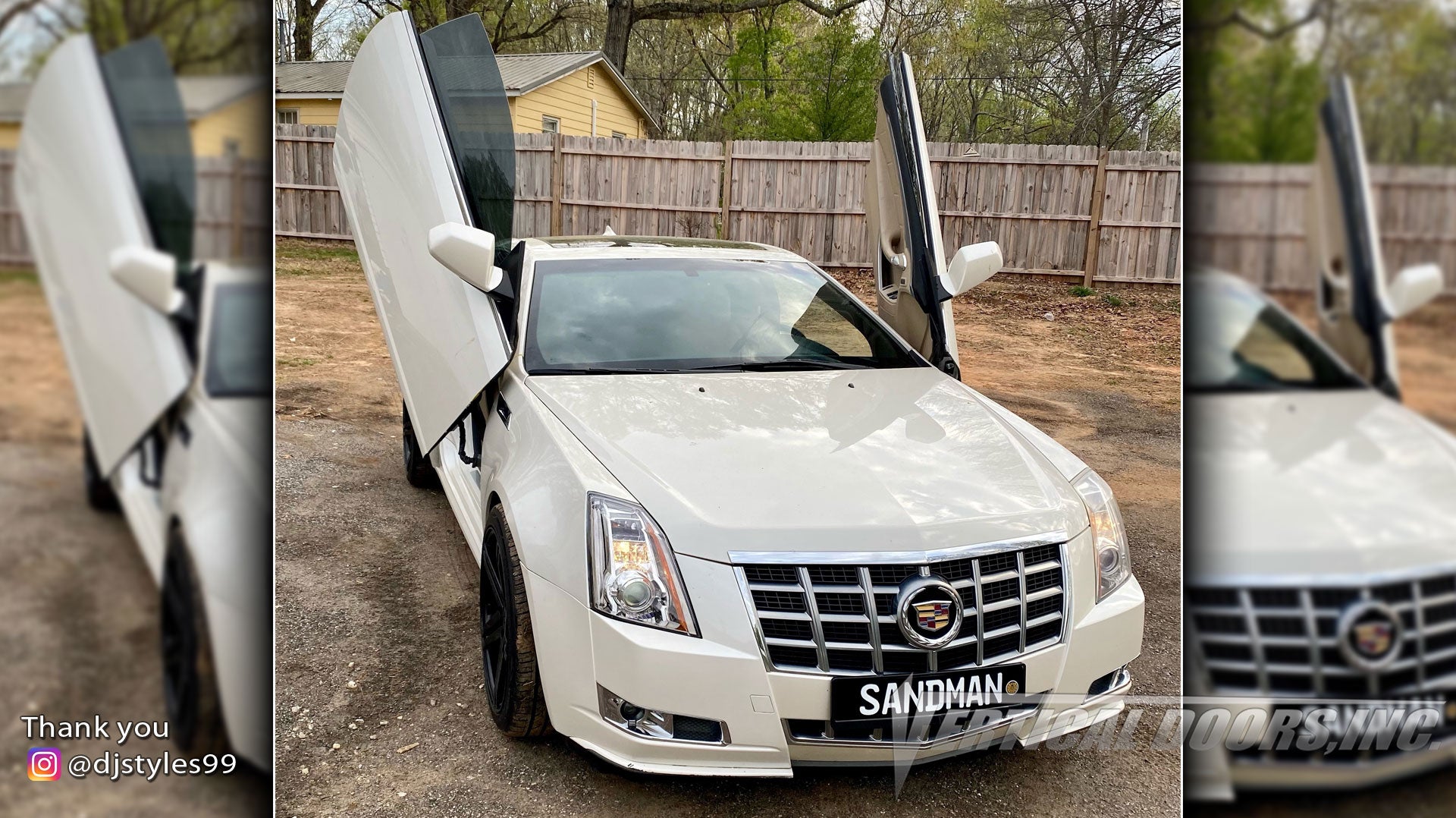 Check out @djstyles99 Cadillac CTS featuring Vertical Doors, Inc., vertical lambo doors conversion kits.