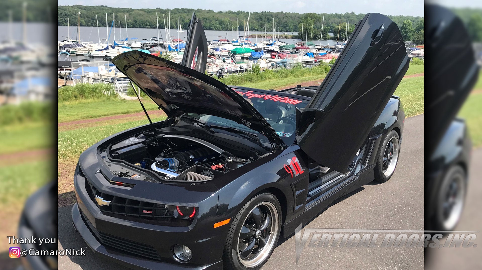 Check out Nick's @CamaroNick Chevrolet Camaro from California featuring Vertical Lambo Doors Conversion Kit from Vertical Doors, Inc.