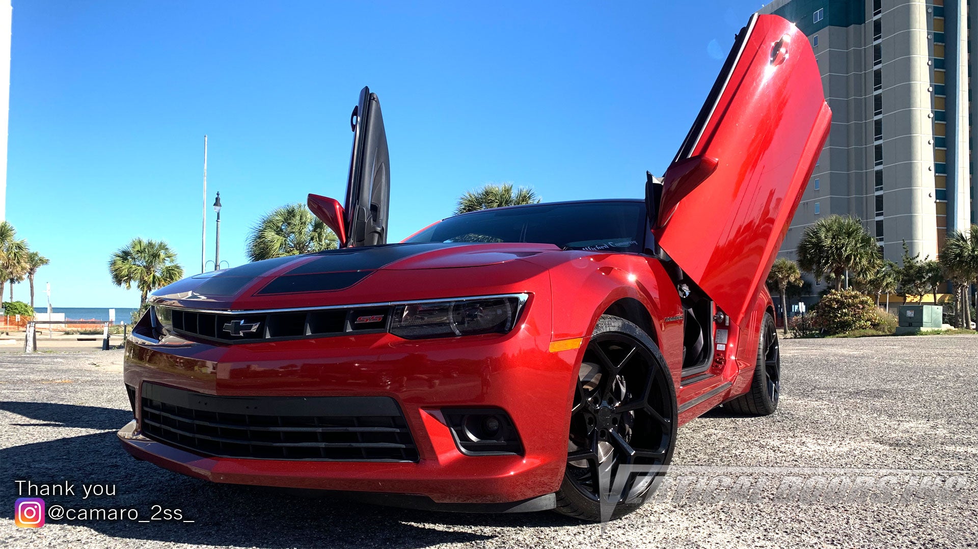 Check out Mackenzie's 5th Gen Chevrolet Camaro from South Carolina with Vertical Lambo Doors Conversion Kit for Vertical Doors, Inc.
