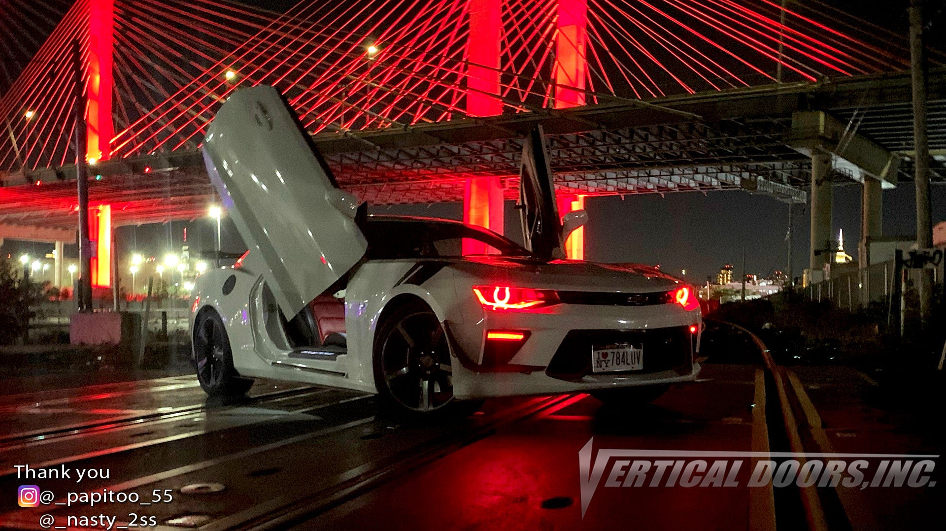 Check out Chris's 6th Gen Chevrolet Camaro from New York with Vertical Lambo Doors Conversion Kit for Vertical Doors, Inc.