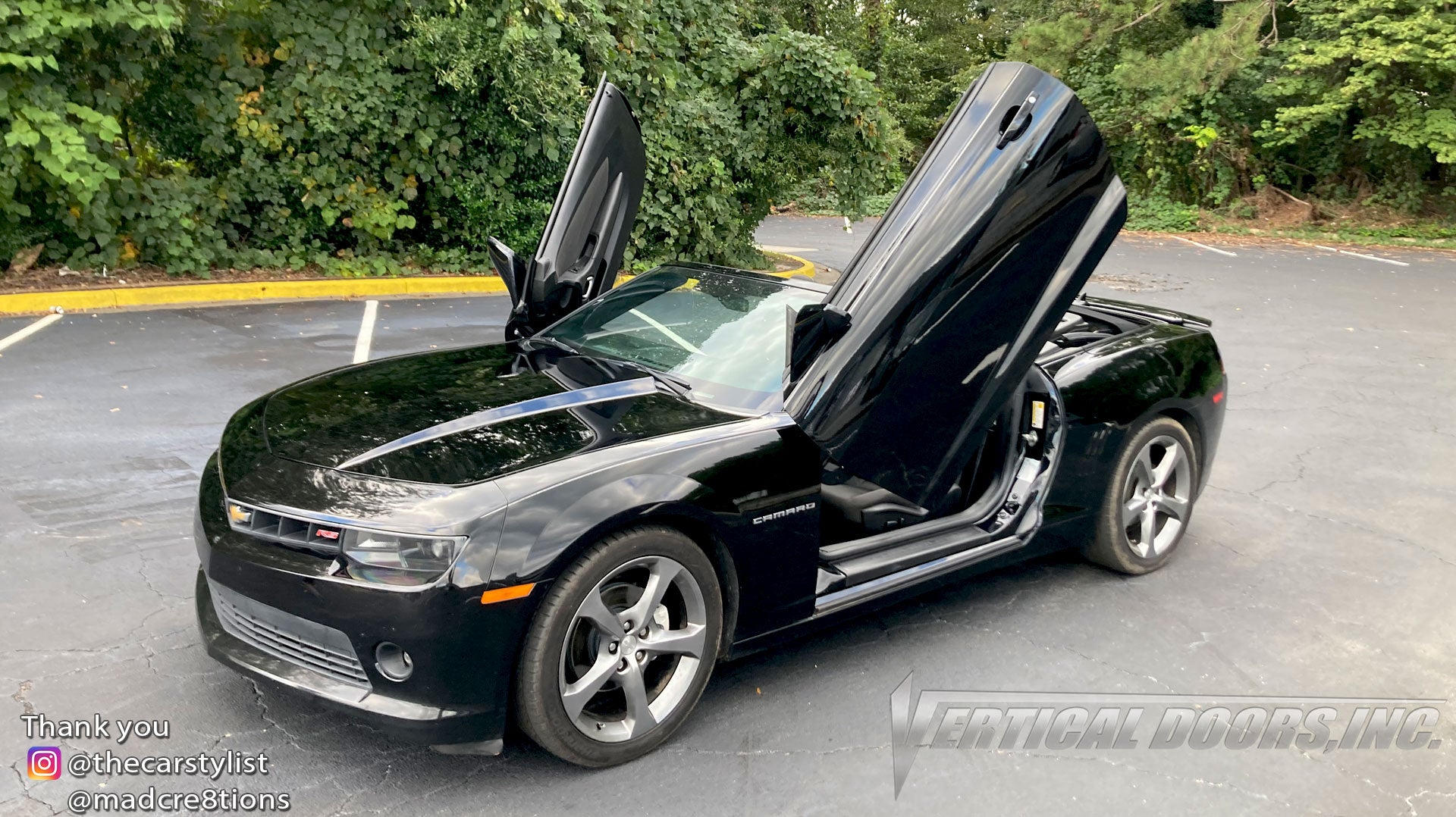 Installer | Mad Creations ATL | Atlanta, GA | Chevrolet Camaro featuring Vertical Lambo Doors Conversion Kit by Vertical Doors, Inc.