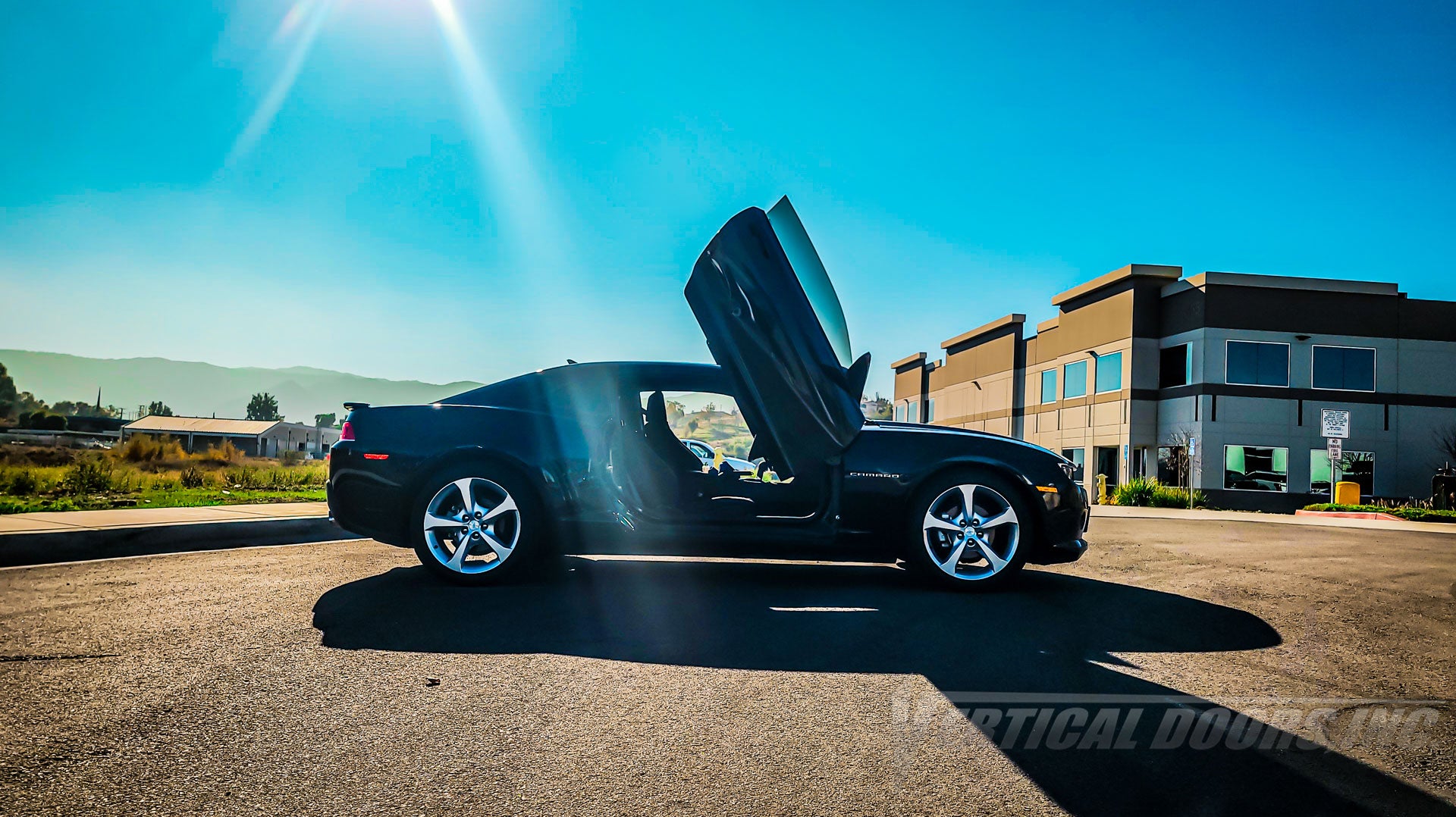 @sammyxian02 Chevrolet Camaro from California featuring Door conversion kit by Vertical Doors, Inc. AKA "Lambo Doors"