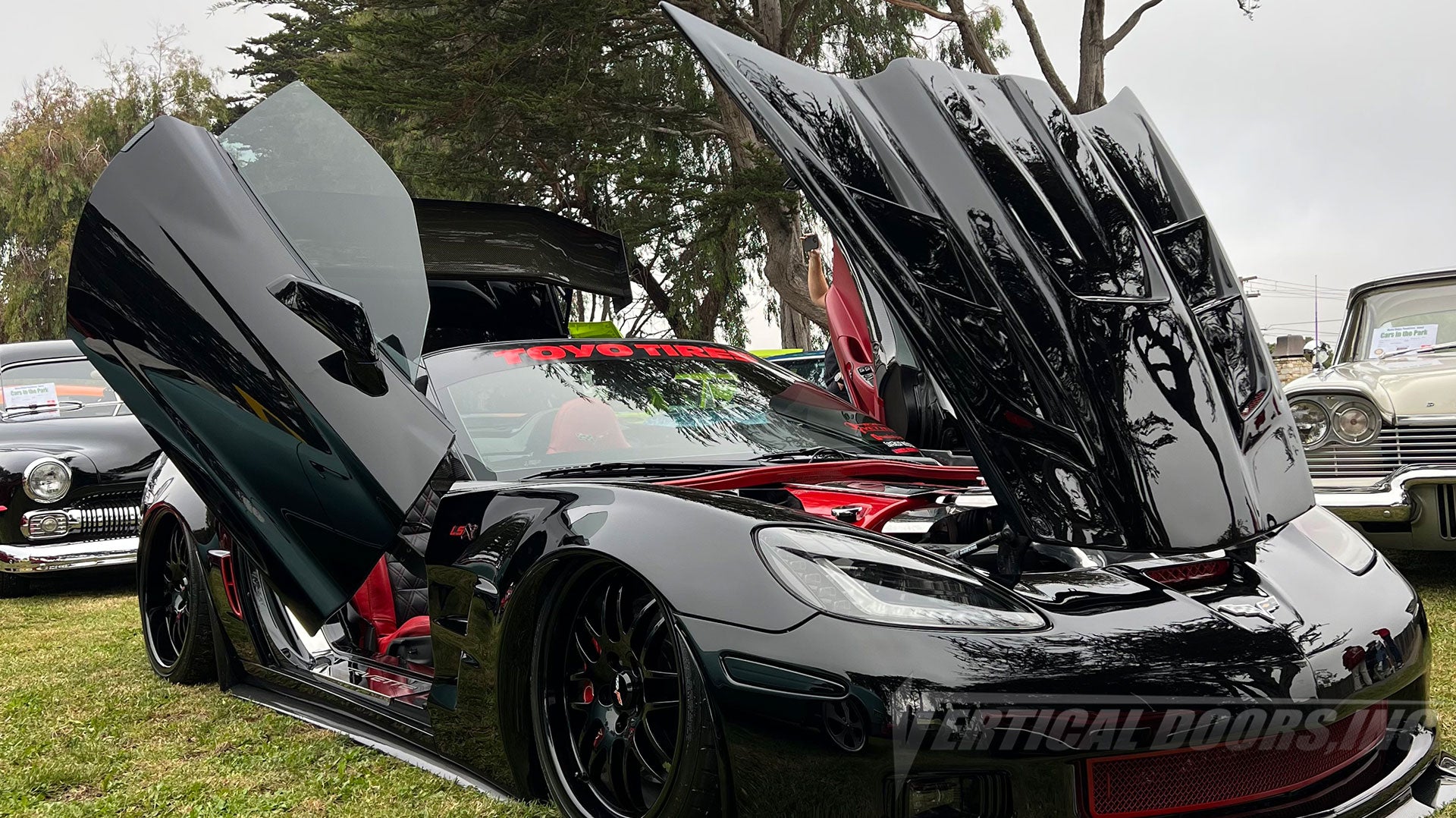Check out @mamba_831_vett Chevrolet Corvette C6 from California, featuring Vertical Door conversion kit by Vertical Doors, Inc. AKA "Lambo Doors"