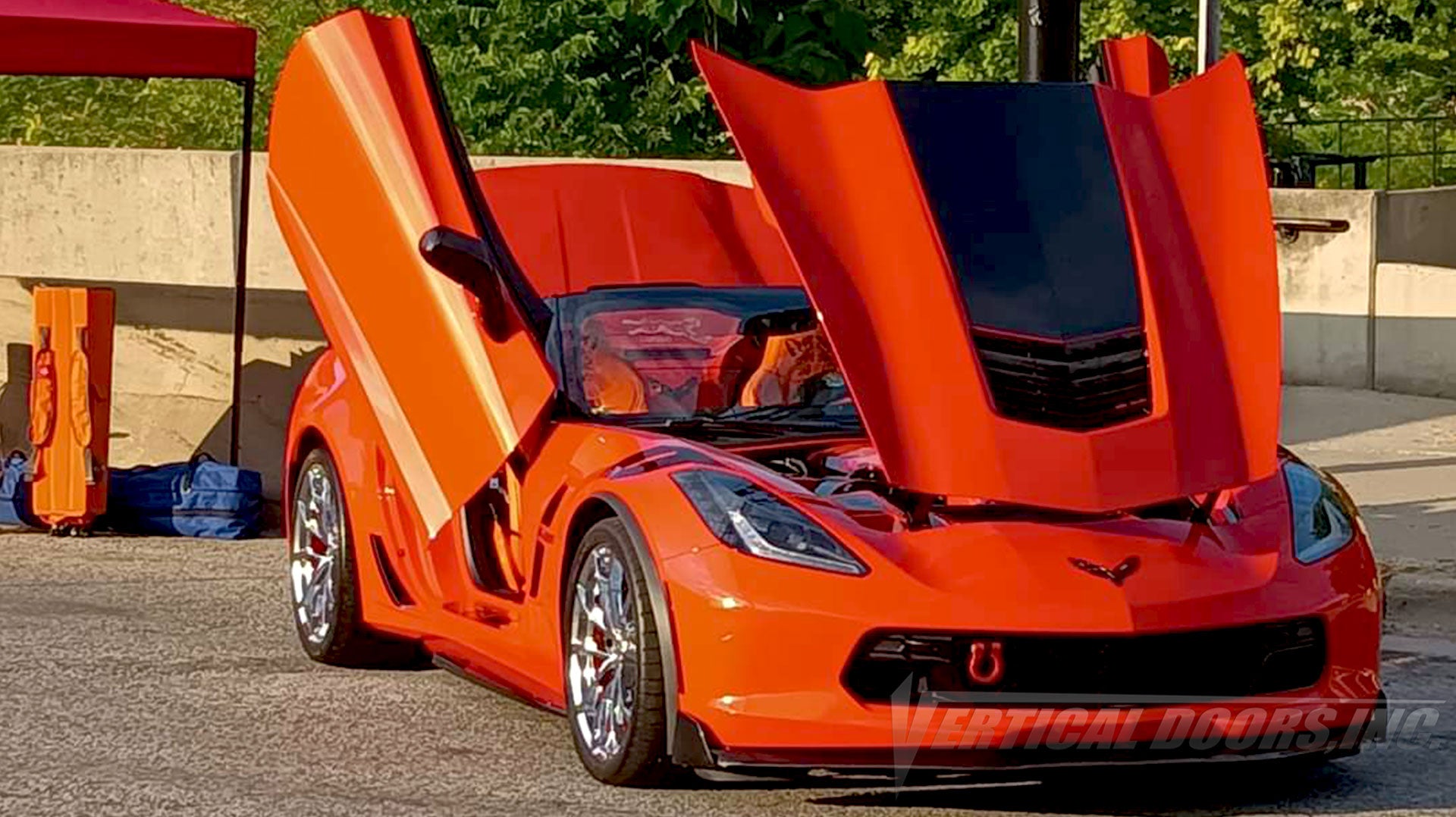 Check out Roger’s Chevrolet Corvette C7 from Michigan featuring Door conversion kit by Vertical Doors, Inc. AKA "Lambo Doors"