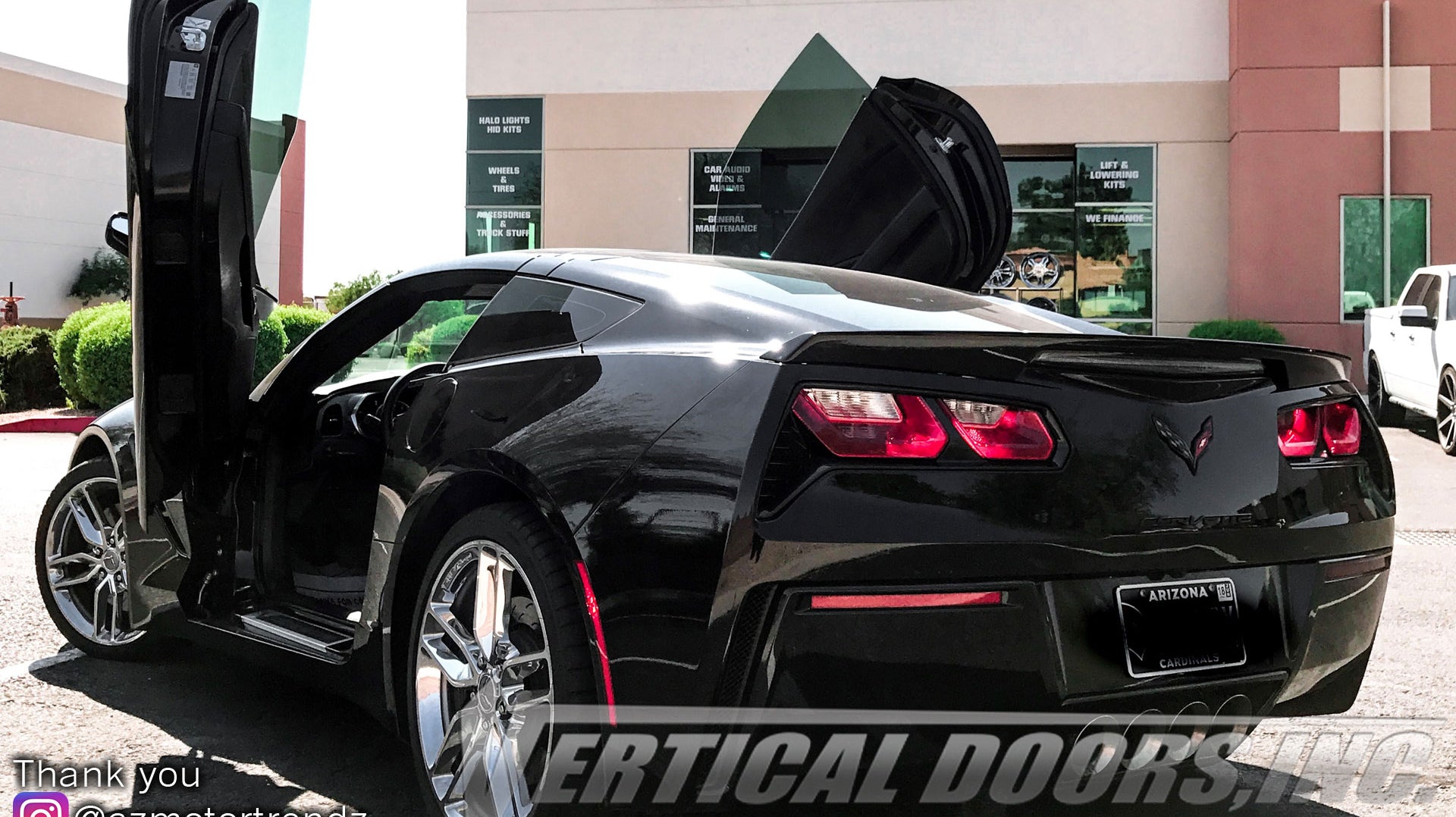 Installer | AZ Motor Trendz | Peoria, AZ | Chevrolet Corvette C7 with Vertical Lambo Doors Conversion Kit