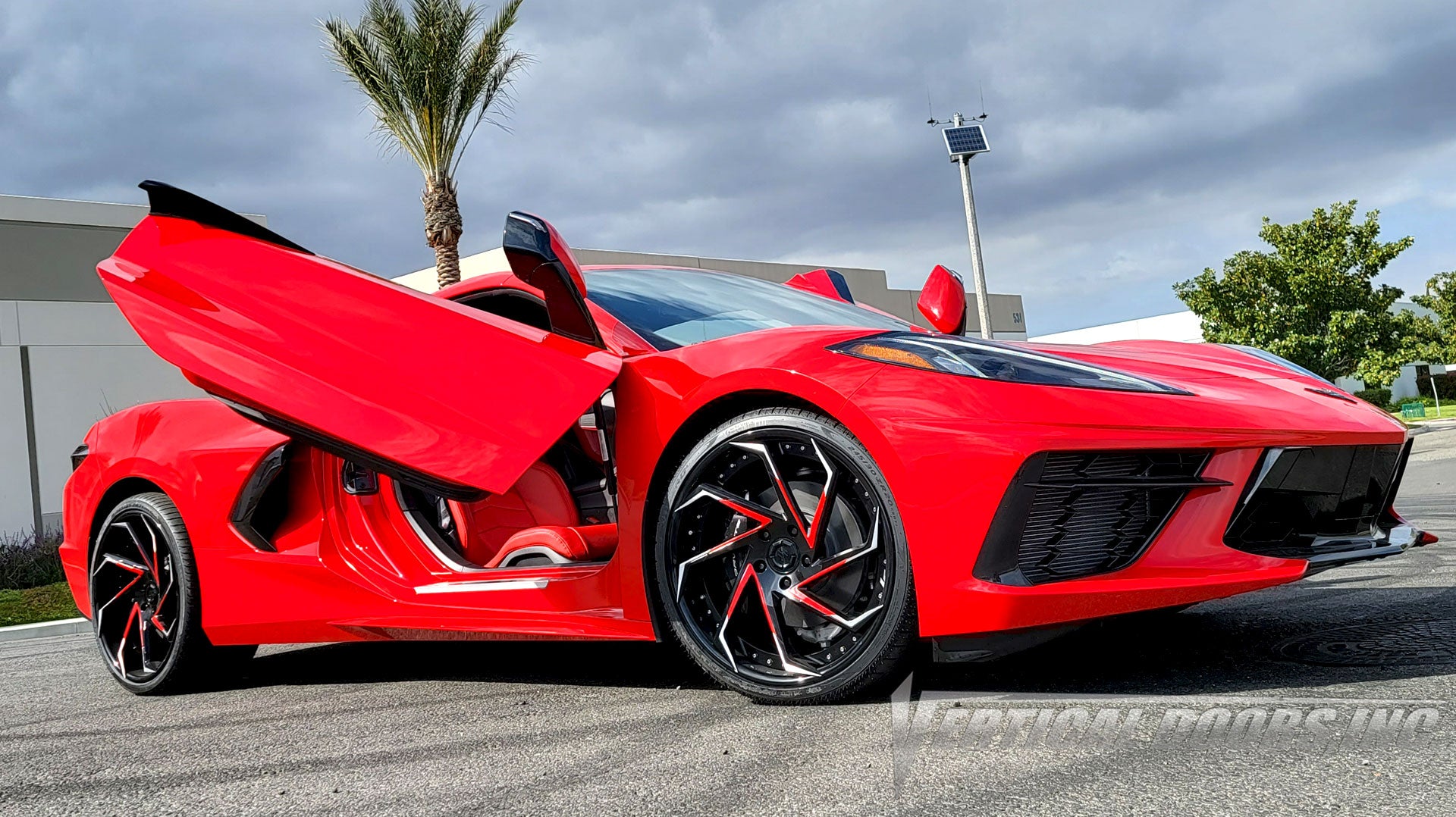 Check out Kelly's @degypt Chevrolet Corvette C8 from California featuring Vertical Doors, Inc., ZLR door conversion kit.