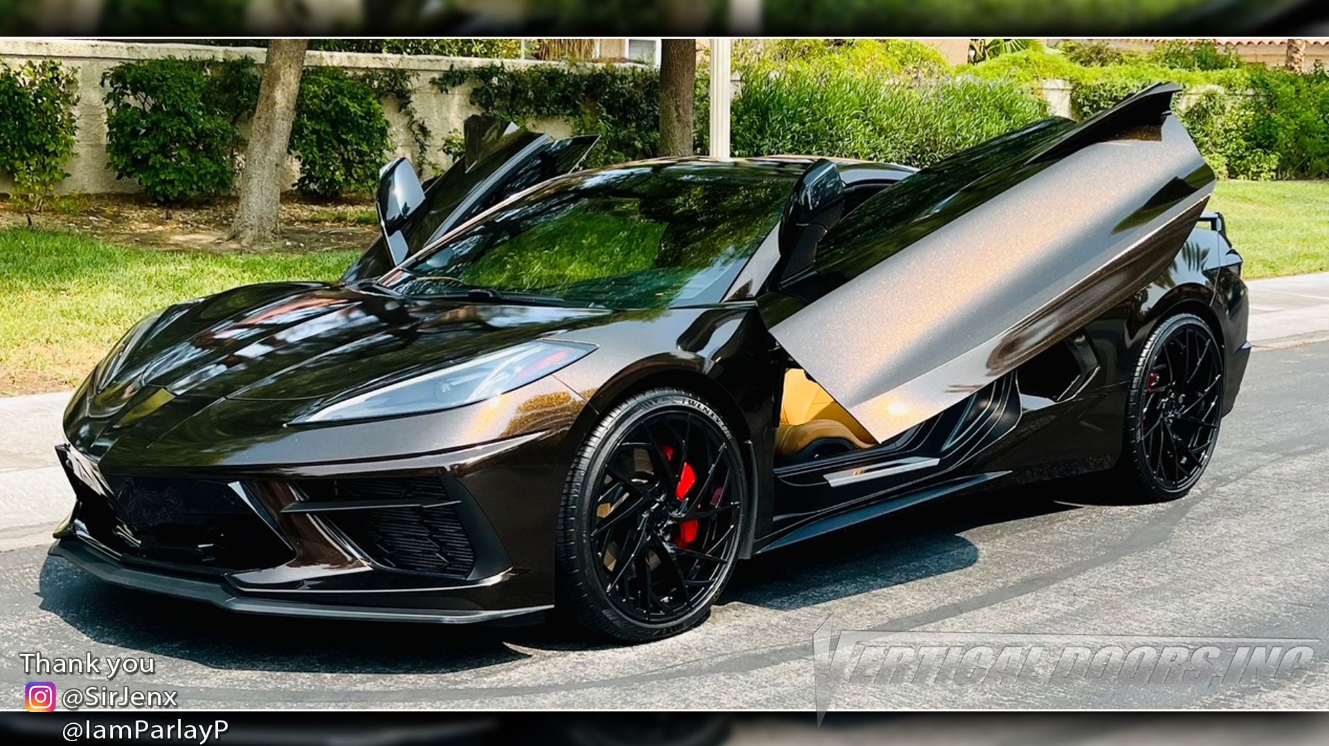 Check out Yung's @SirJenx Chevrolet Corvette C8 from Nevada featuring Vertical Doors, Inc., ZLR door conversion kit.