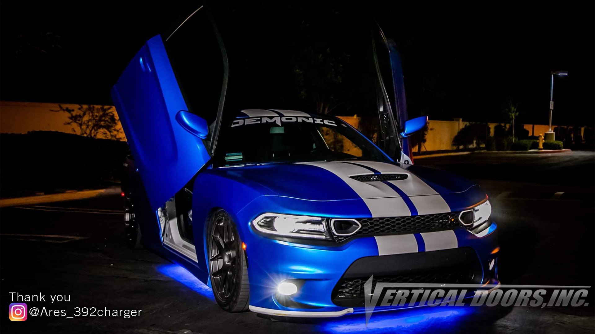 Check out Paul's @Ares_392charger Dodge Charger from California featuring Lambo Door Conversion Kit by Vertical Doors Inc.