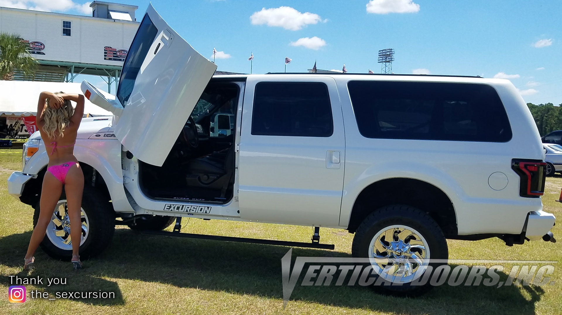 Franklin's Ford Excursion "The Sexcursion" Featuring Vertical Lambo Doors on all 4 doors