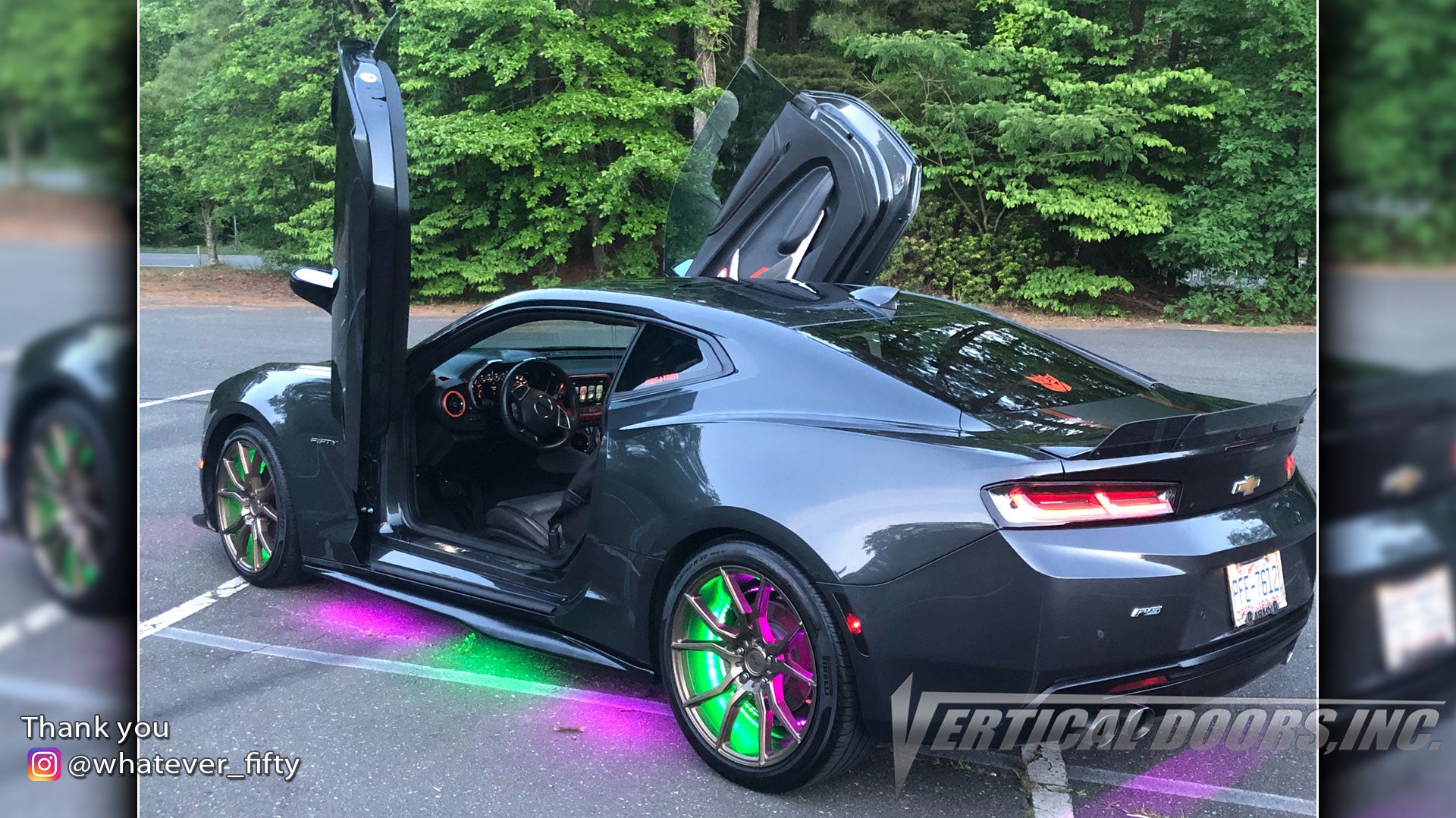 Check out Maurice @whatever_fifty Chevy Camaro from North Carolina featuring Vertical Lambo Doors Conversion Kit by Vertical Doors, Inc.