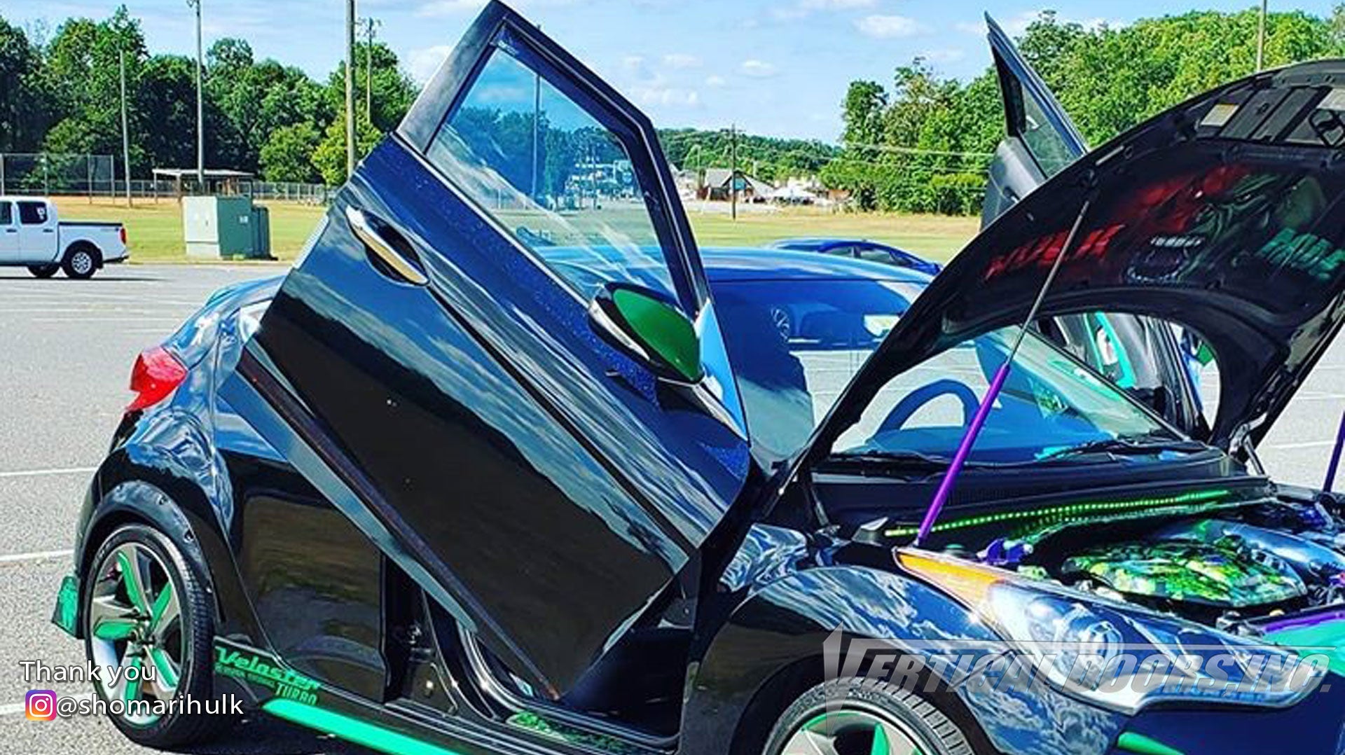 Check out @shomarihulk Hyundai Veloster from Virginia featuring Vertical Lambo Doors Conversion Kits from Vertical Doors, Inc.
