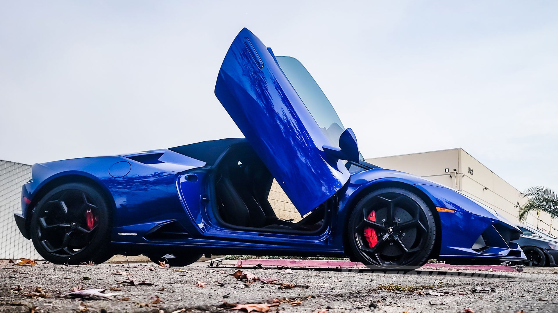 Lamborghini Huracan EVO from California featuring Door conversion kit by Vertical Doors, Inc. AKA "Lambo Doors"