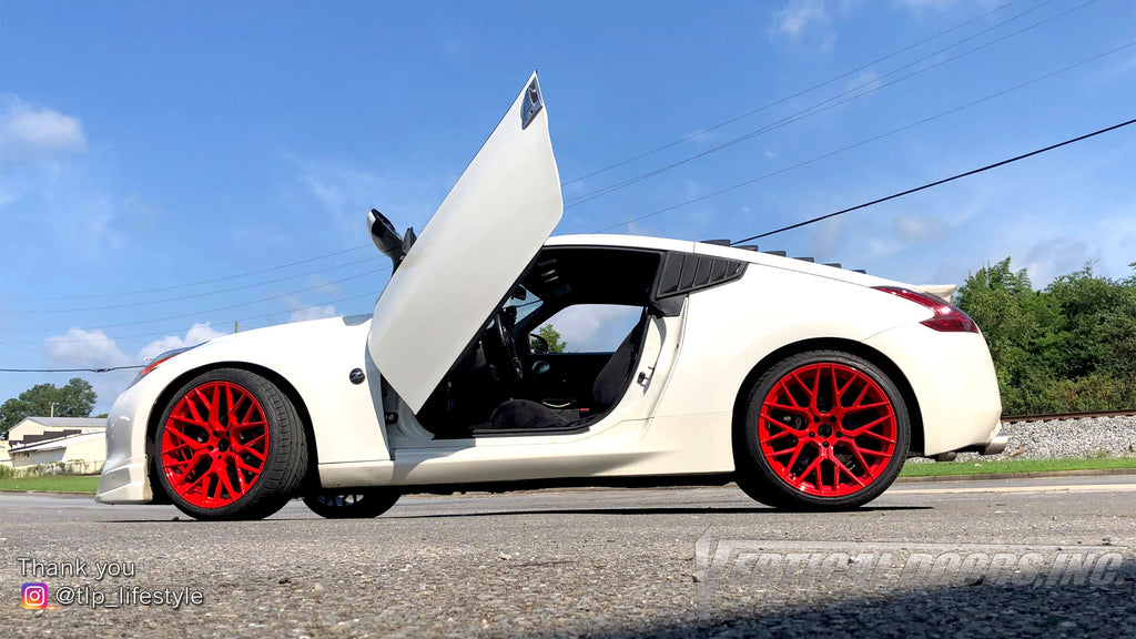 Check out Trevor's @tlp_lifestyle Nissan 370Z from Georgia featuring Vertical Lambo Doors Conversion Kit by Vertical Doors, Inc.