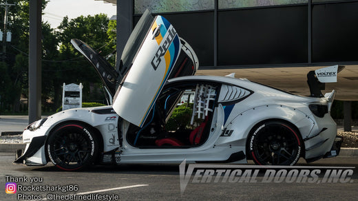 Joaquin's Toyota 86 GT featuring Vertical Lambo Doors Kit and Rocket Bunny wide body kit