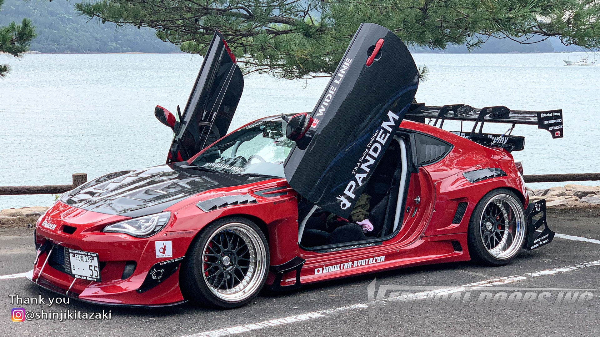 Check out Shinji's Toyota 86 @shinjikitazaki from Japan featuring Vertical Lambo Doors Kit