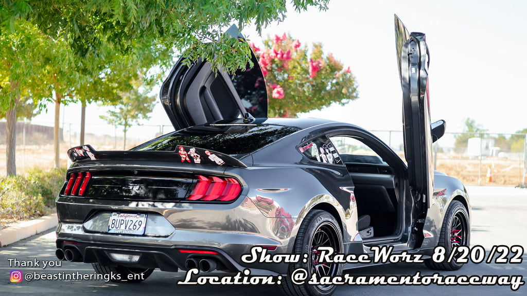 CAR SHOW | 8/20/22 | CA | @raceworz RaceWorz | @beastintheringks_ent Ford Mustang featuring Door Conversion by Vertical Doors, Inc. 