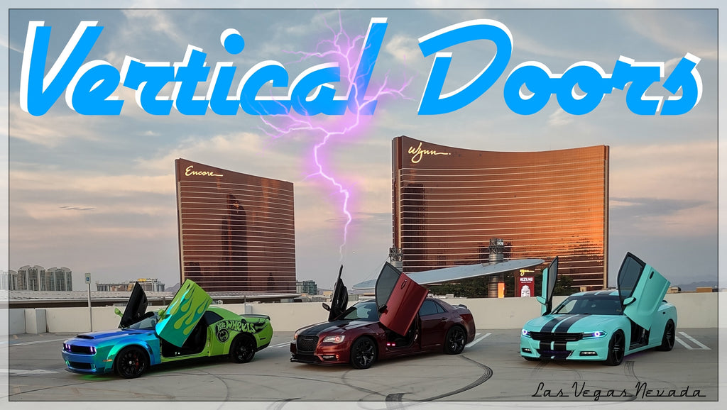 Check out some great looking cars from "Sincity" Las Vegas, Nevada featuring Vertical Lambo Doors Conversion Kit from Vertical Doors, Inc.