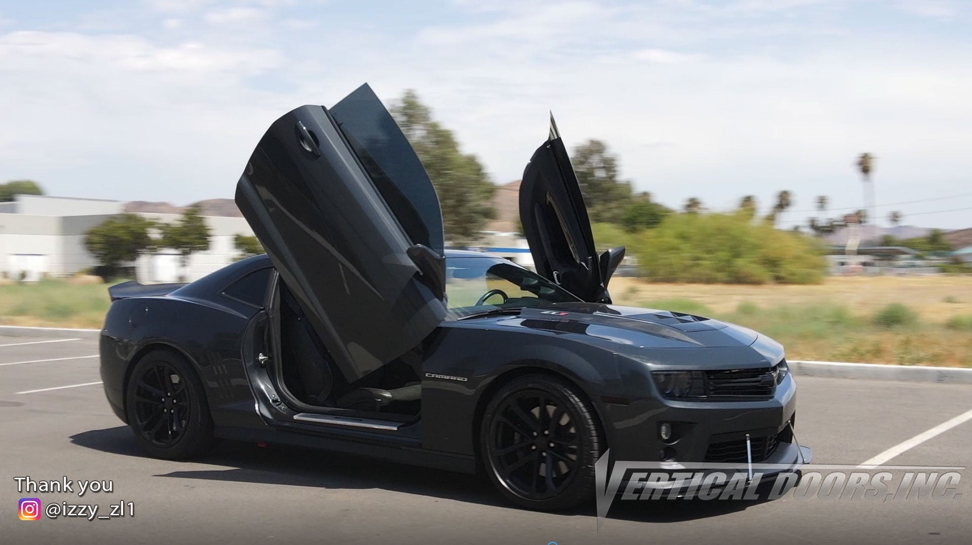Brian's @izzy_zl1 Chevrolet Camaro from California featuring Vertical Lambo Doors Conversion Kit by Vertical Doors, Inc.