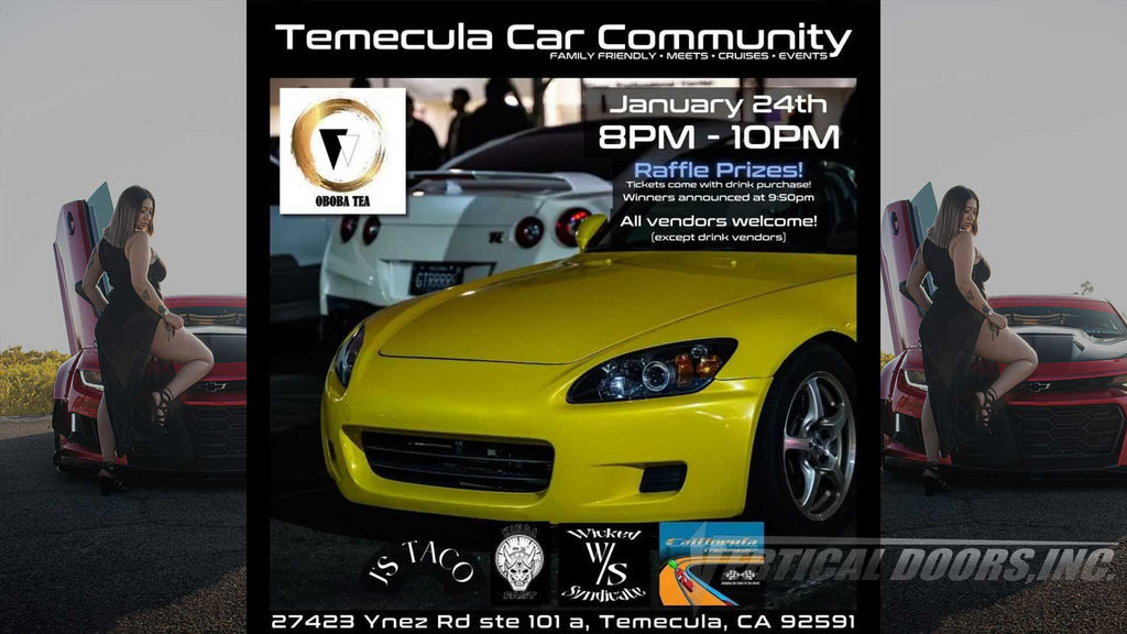 CAR SHOW | 1/24/24 | Temecula , CA | Temecula Car Community | @Temecula Car Community HANDLE featuring Door Conversion by Vertical Doors, Inc.