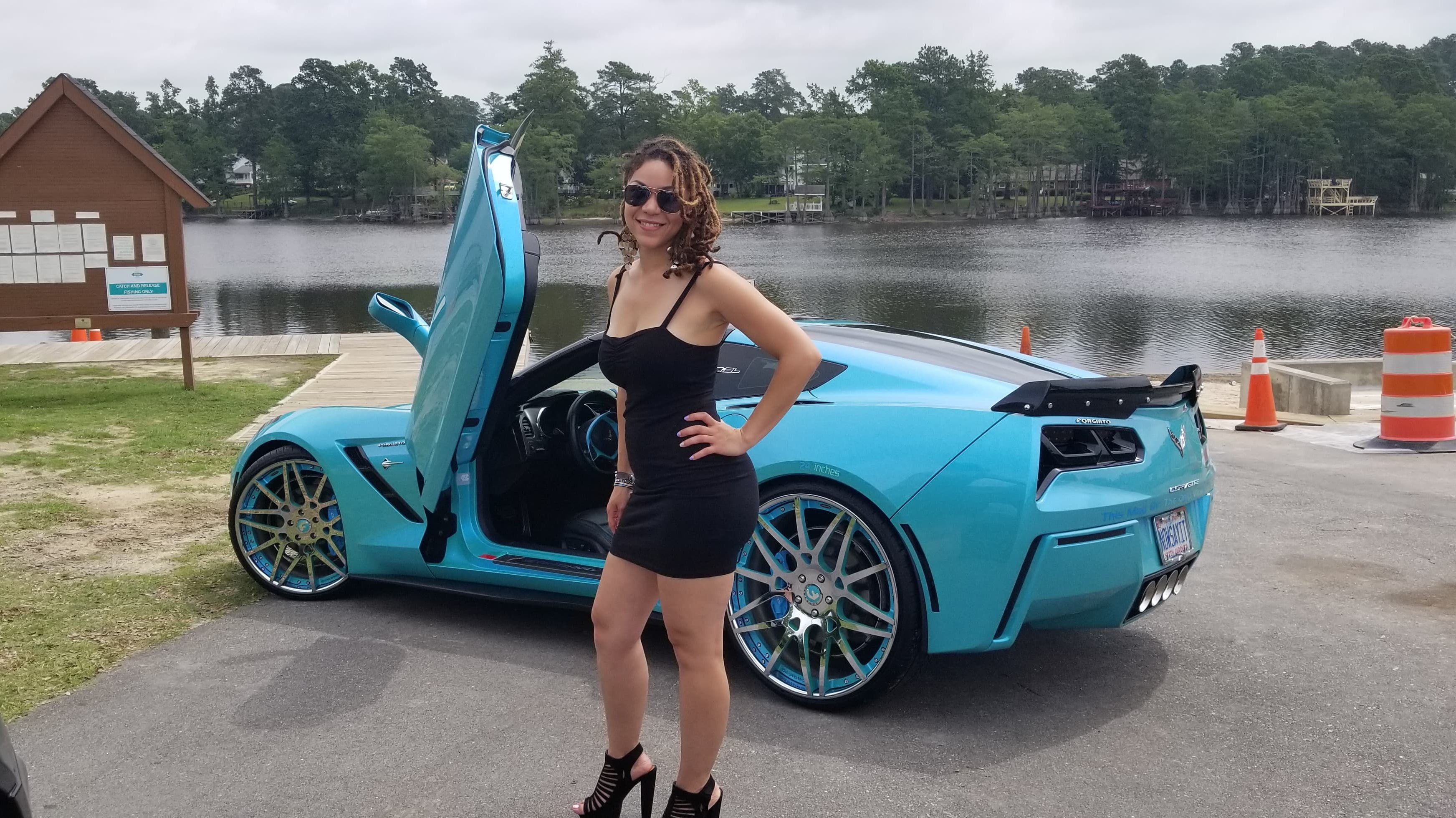 Ronald's Chevrolet Corvette C7 from North Carolina featuring vertical lambo doors by Vertical Doors, Inc.