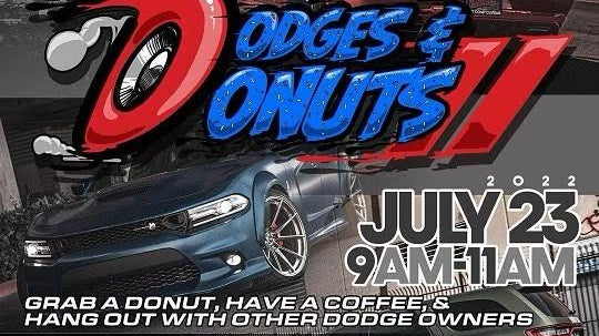 Come out and check out West Coast Customs @westcoastcustoms Event, Dodge & Donuts 7/23/22 in Los Angeles