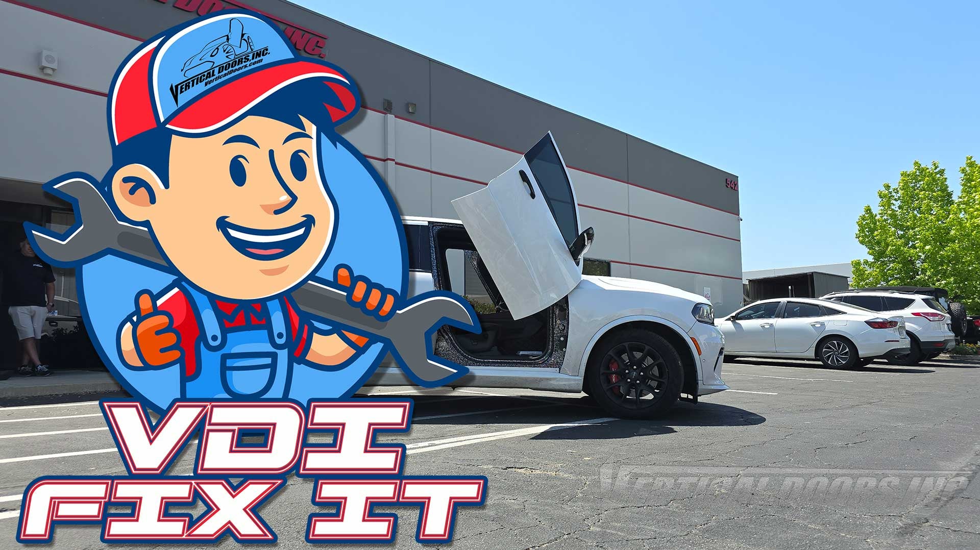 Lambo Door kit Installation repair on a Dodge Durango.