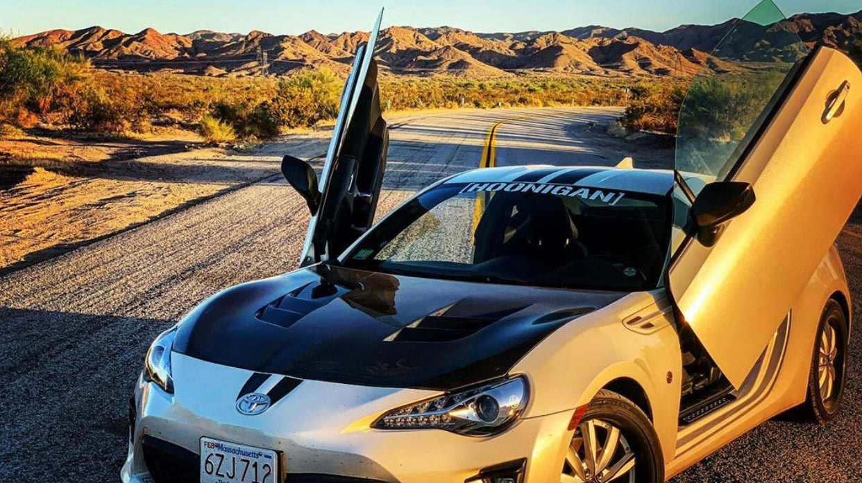 Check out Jared's Toyota 86 @vertically_challenged86 from Massachusetts featuring Vertical Lambo Doors Kit