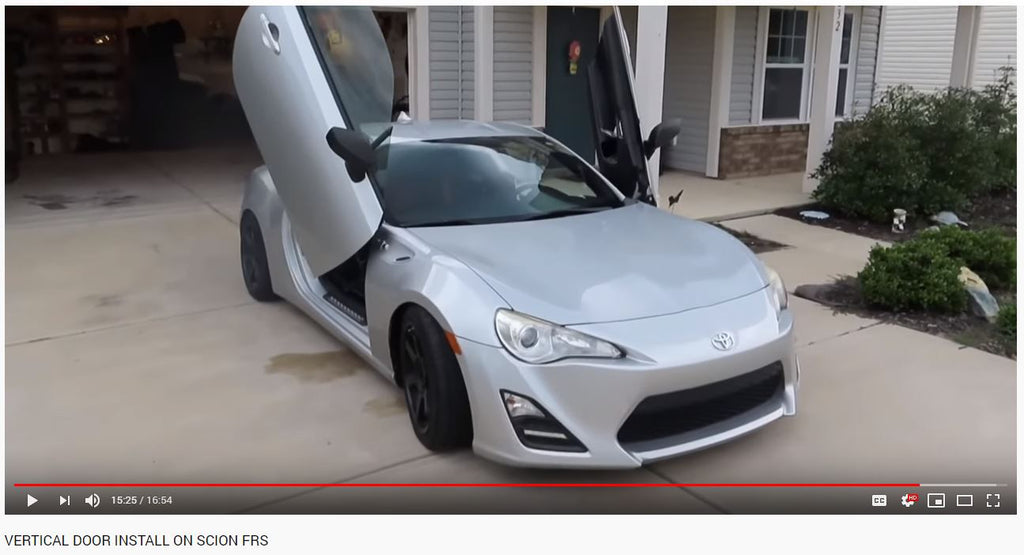 Check out @the_scubadriver Scion FRS featuring Vertical Doors, Inc., vertical lambo doors conversion