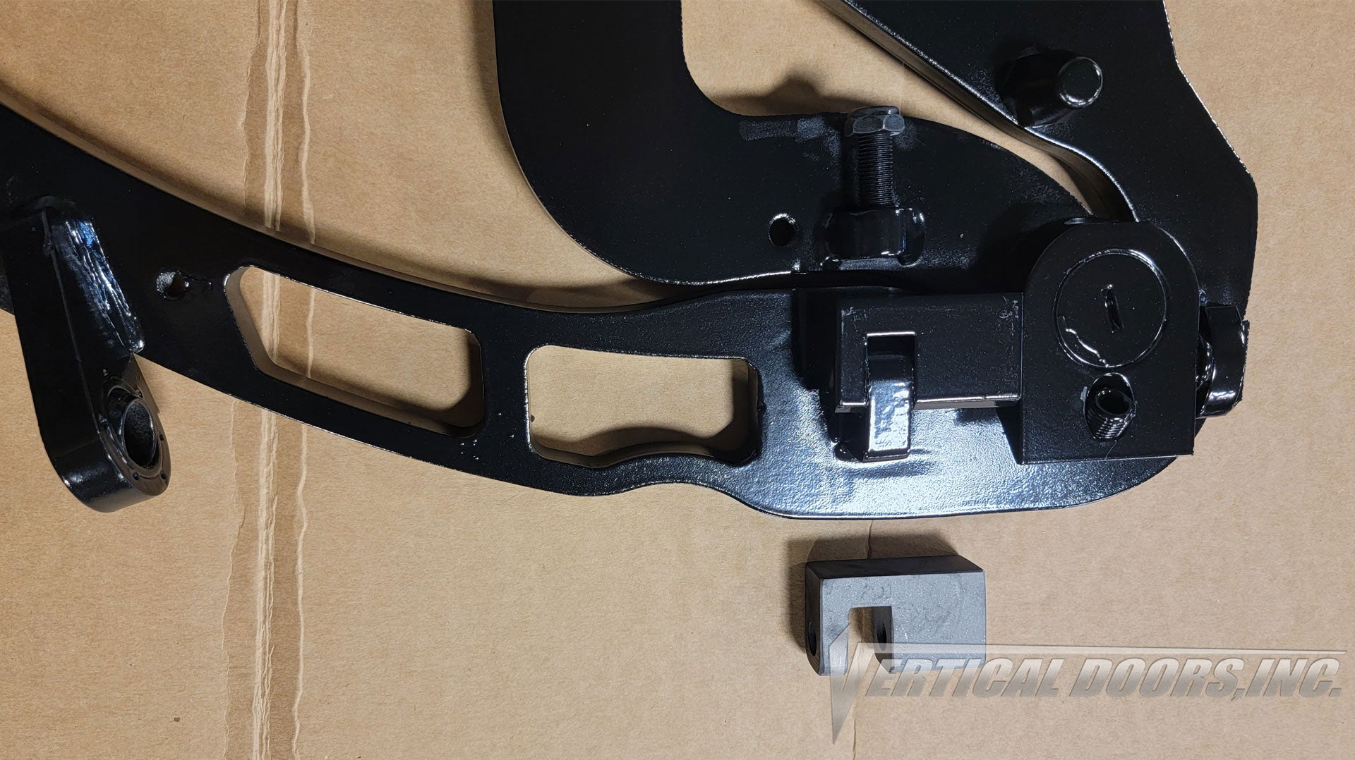 Many parts make up a Vertical Doors, Inc. kit. Here is just one of the parts