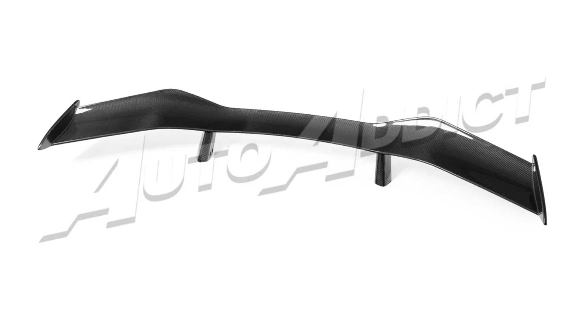 51734865838391 - 2023-2026 C8 Corvette Z06/E-Ray Z07 Carbon Fiber Rear High Spoiler w/ Integrated Upriser 1pc