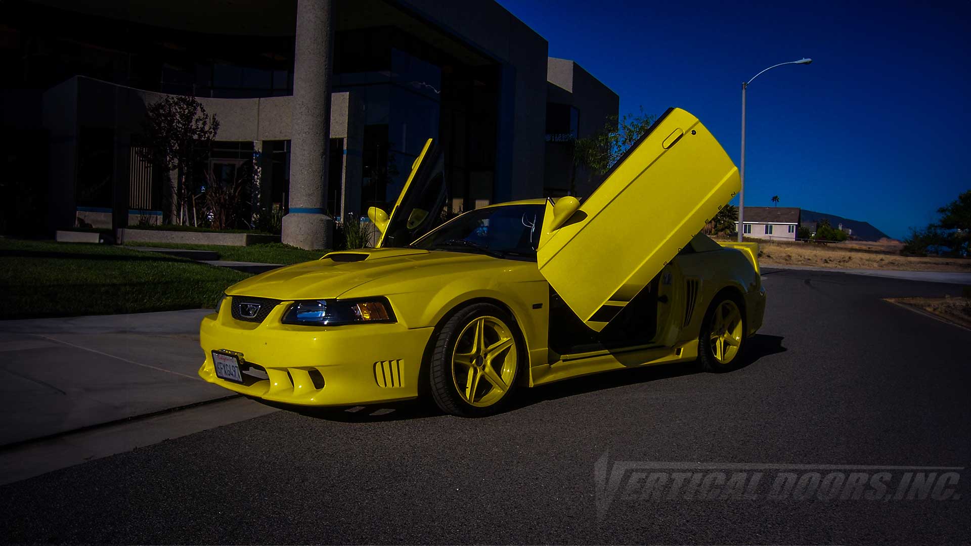 Ford Mustang 1999-2004 Vertical Lambo Doors Conversion Kit, Part Number: VDCFM9904