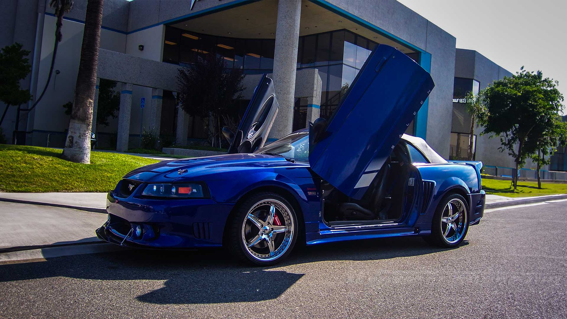 Ford Mustang 1999-2004 Vertical Lambo Doors Conversion Kit, Part Number: VDCFM9904