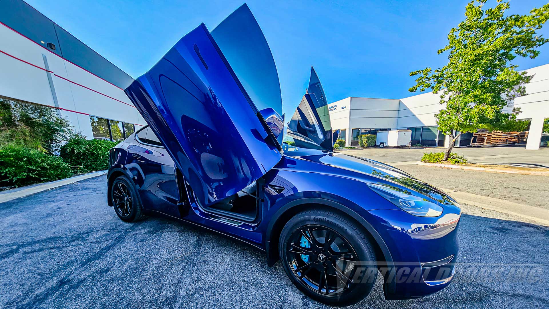 Tesla Model Y Lambo Door Conversion Kit by Vertical Doors Inc., VDCTESY20, AWD, Long Range AWD, Performance AWD, lambo doors, vertical doors, door conversion, scissor doors, butterfly doors, wing doors, Tesla Model Y lambo doors, Tesla Model Y vertical doors, Tesla Model Y door conversion, Tesla Model Y scissor doors, Tesla Model Y butterfly doors, Tesla Model Y wing doors,