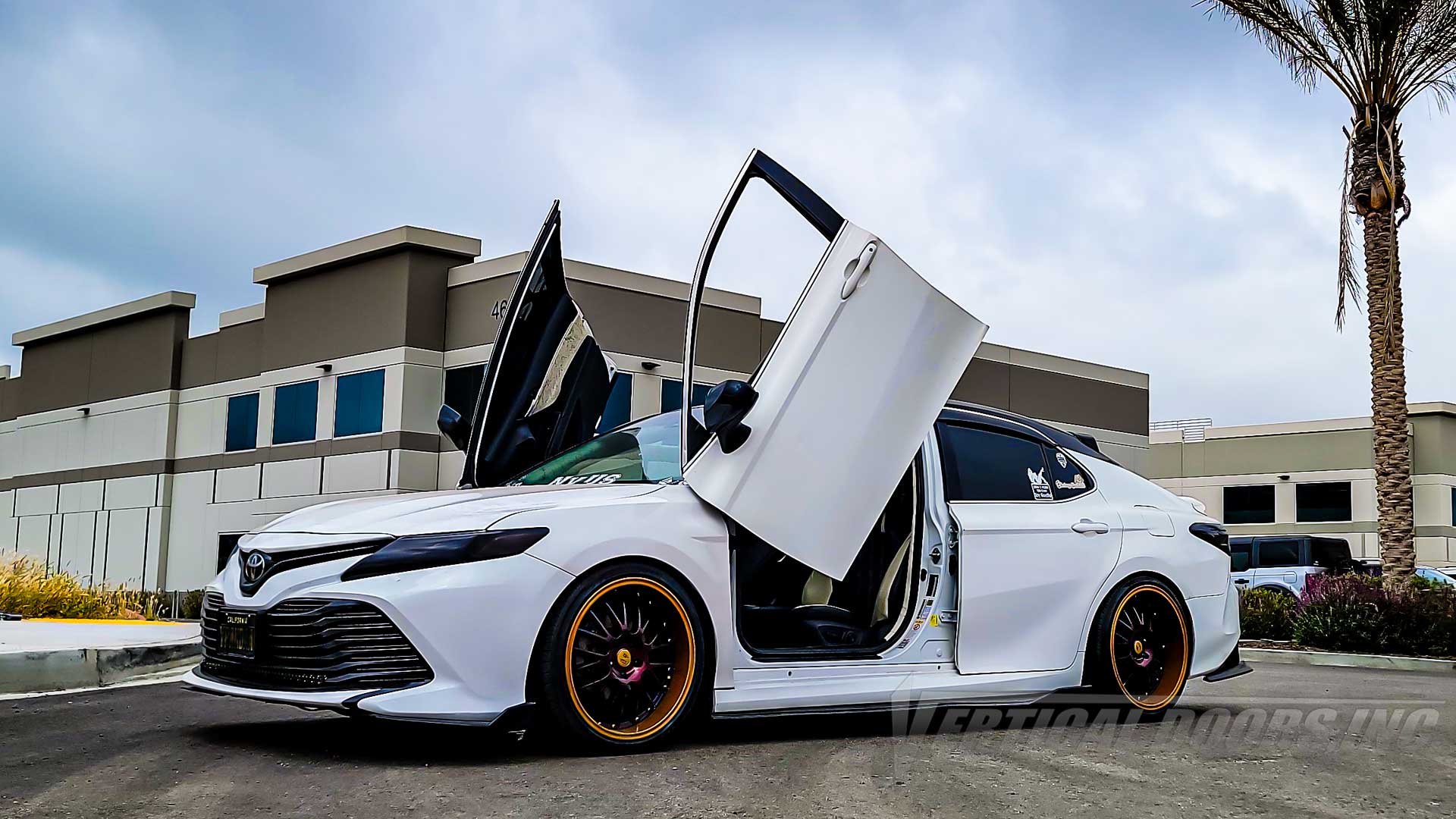 Toyota Camry Lambo Door Conversion Kit by Vertical Doors Inc., VDCTOYCAM18, XV70, Daihatsu Altis, L, LE, SE, XLE, XSE, XLE V6, XSE V6, Camry hybrid, Camry Ascent, TRD, SX, lambo doors, vertical doors, door conversion, scissor doors, butterfly doors, wing doors, Toyota Camry lambo doors, Toyota Camry vertical doors, Toyota Camry door conversion, Toyota Camry scissor doors, Toyota Camry butterfly doors, Toyota Camry wing doors,
