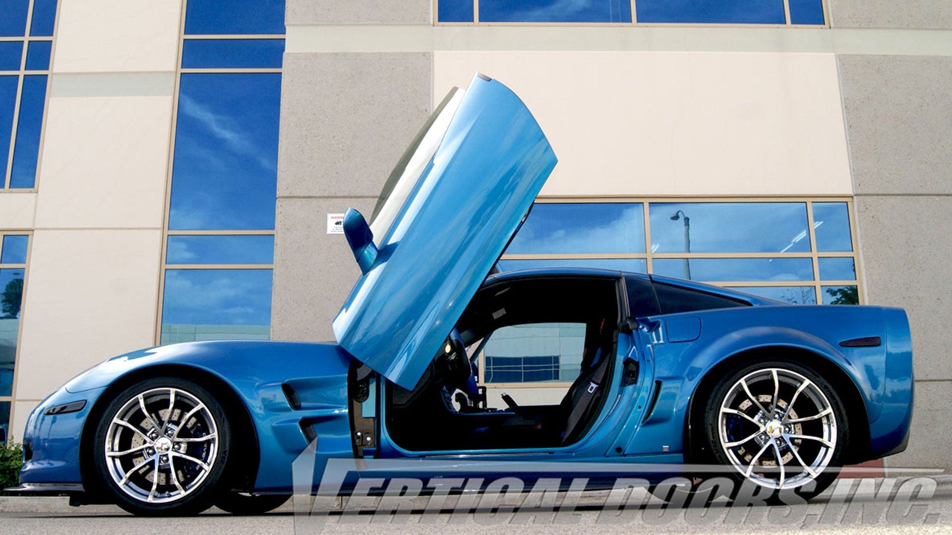 Chevrolet Corvette C6 2005-2013 Lambo Door Conversion Kit by Vertical Doors Inc. VDCCHEVYCORC60508, Corvette c6, Chevrolet, Chevy, Corvette, vette, C6, Z06, ZR1, GrandSport, widebody, lambo doors, vertical doors, door conversion, scissor doors, butterfly doors, wing doors,