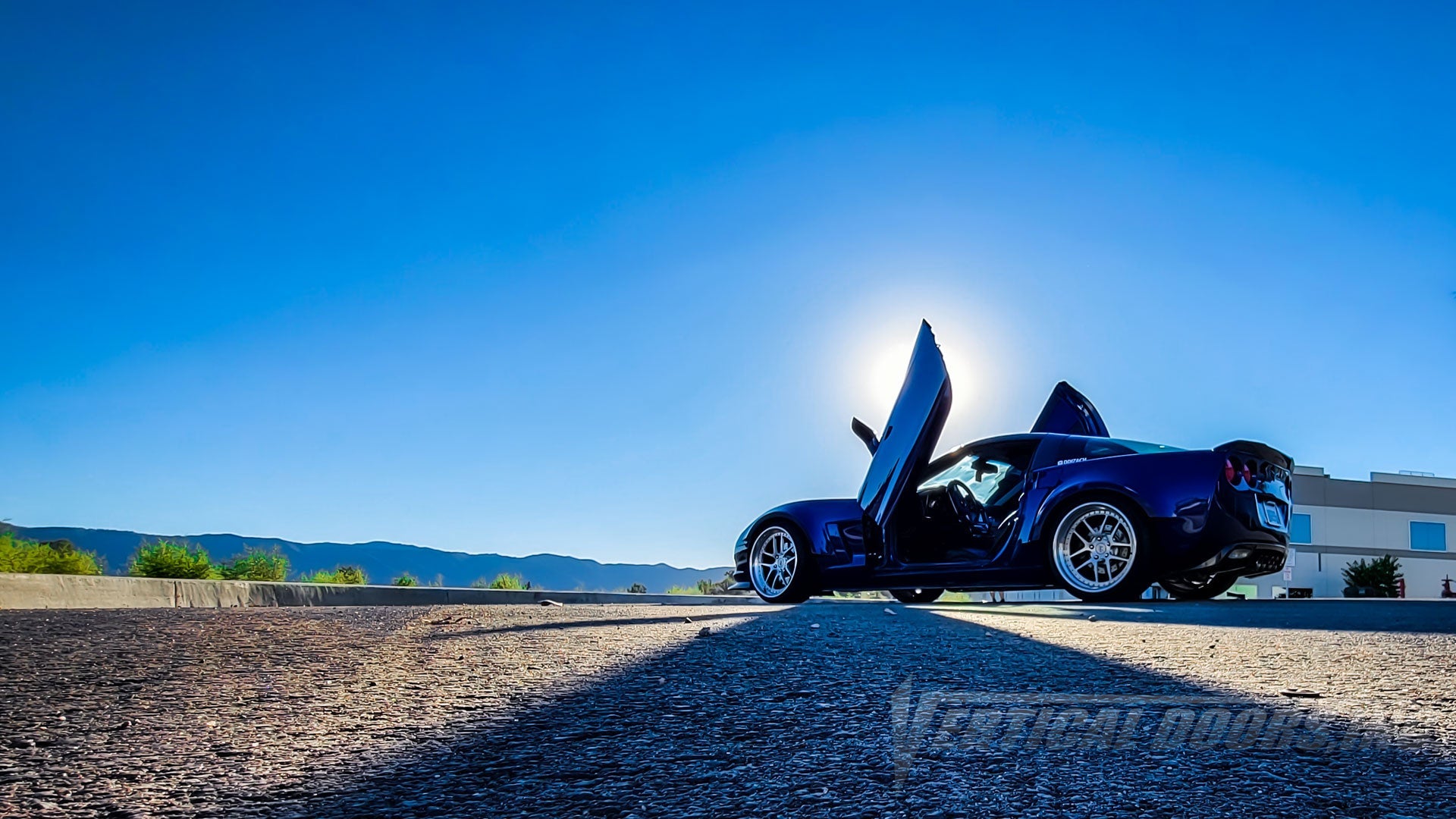 Chevrolet Corvette C6 2005-2013 Lambo Door Conversion Kit by Vertical Doors Inc. VDCCHEVYCORC60508, Corvette c6, Chevrolet, Chevy, Corvette, vette, C6, Z06, ZR1, GrandSport, widebody, lambo doors, vertical doors, door conversion, scissor doors, butterfly doors, wing doors,